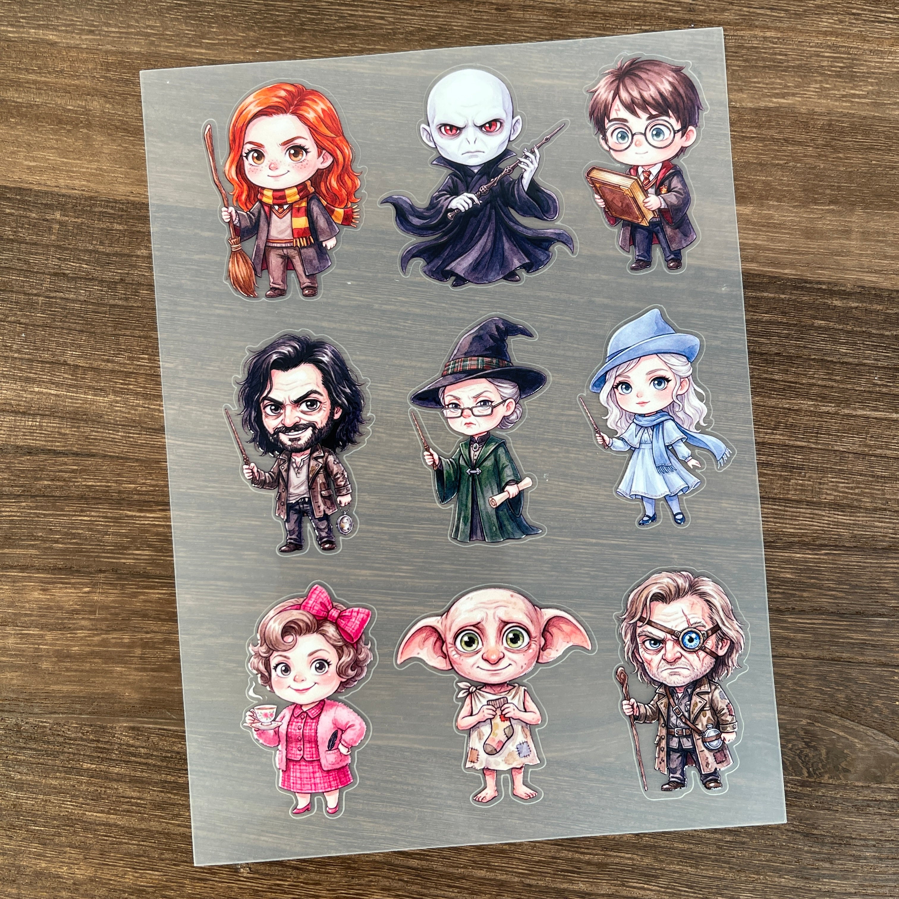3D HP Characters PET Sticker 1 Pcs