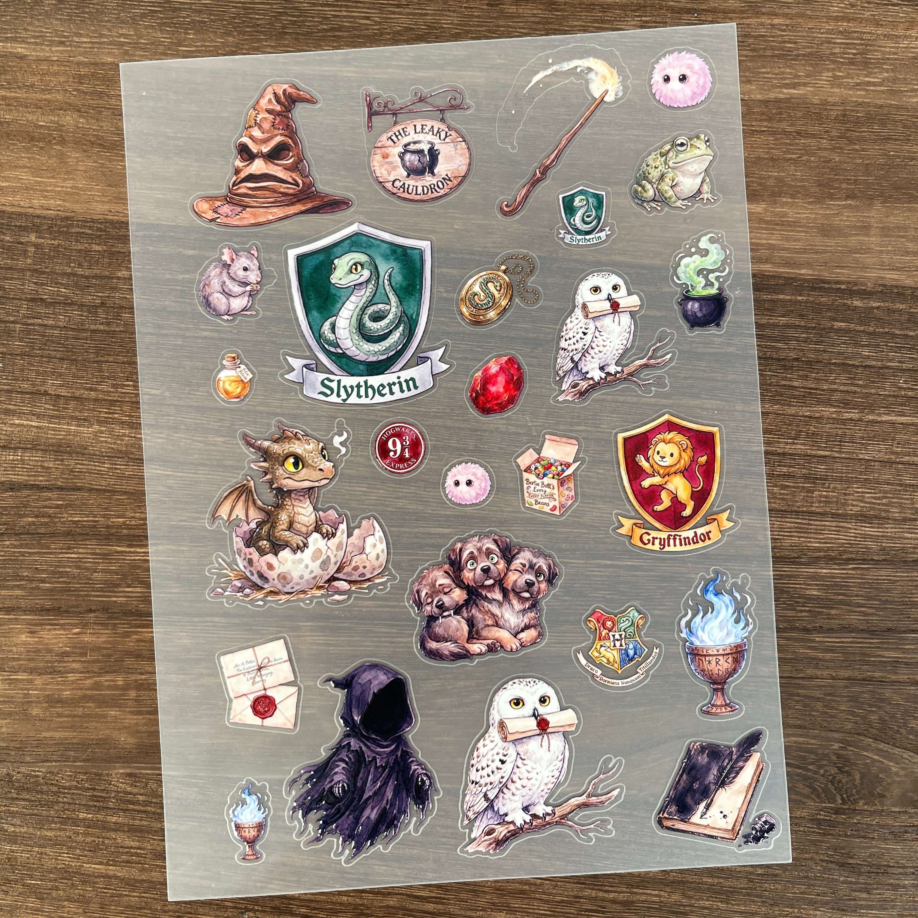 3D HP-style PET Sticker 1 Pcs