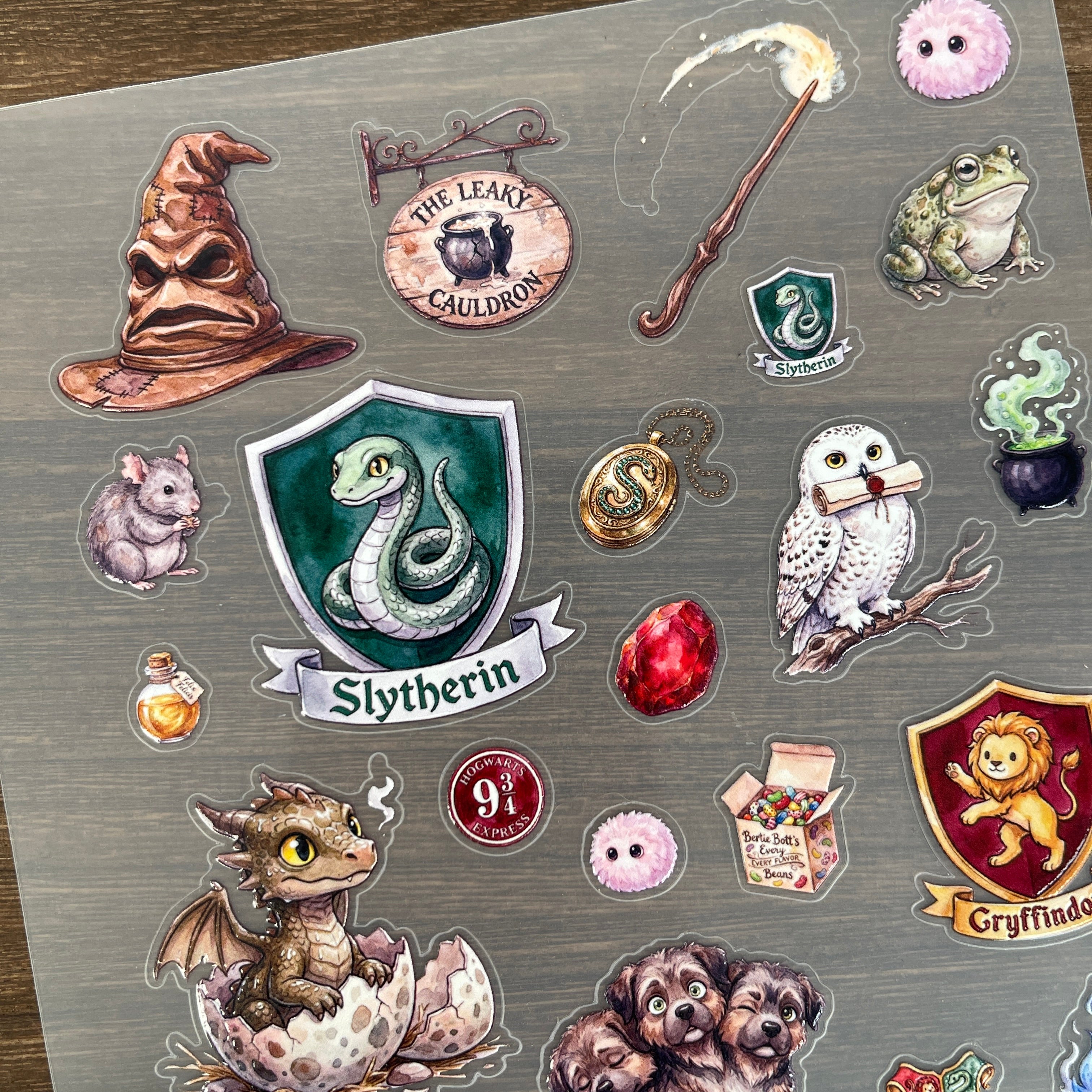 3D HP-style PET Sticker 1 Pcs