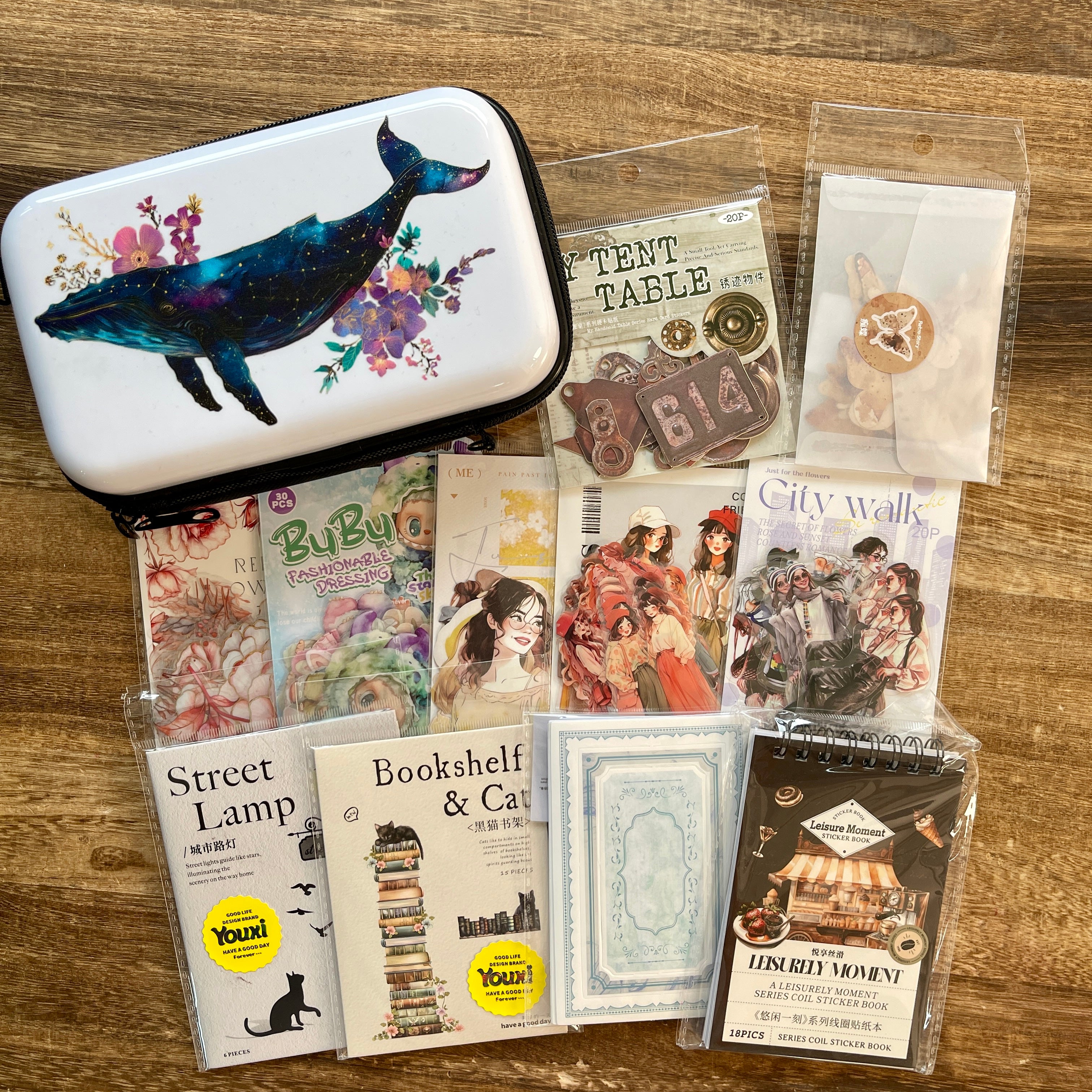 Romantic journaling supplies mixed bundle