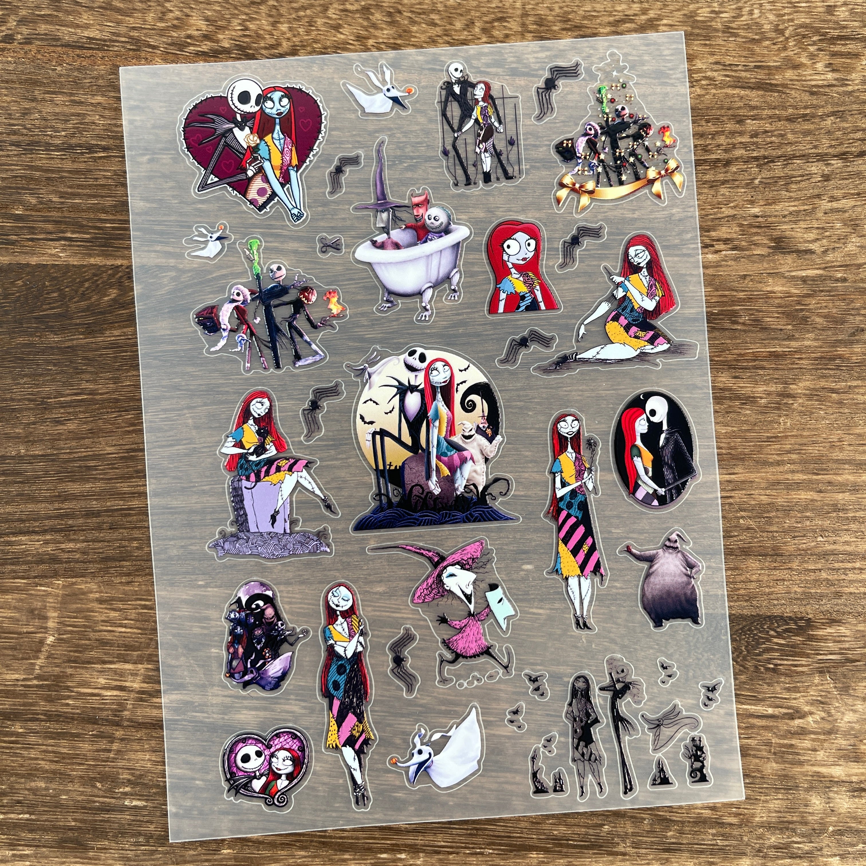 3D The nightmare before Christmas PET Sticker 1 Pcs