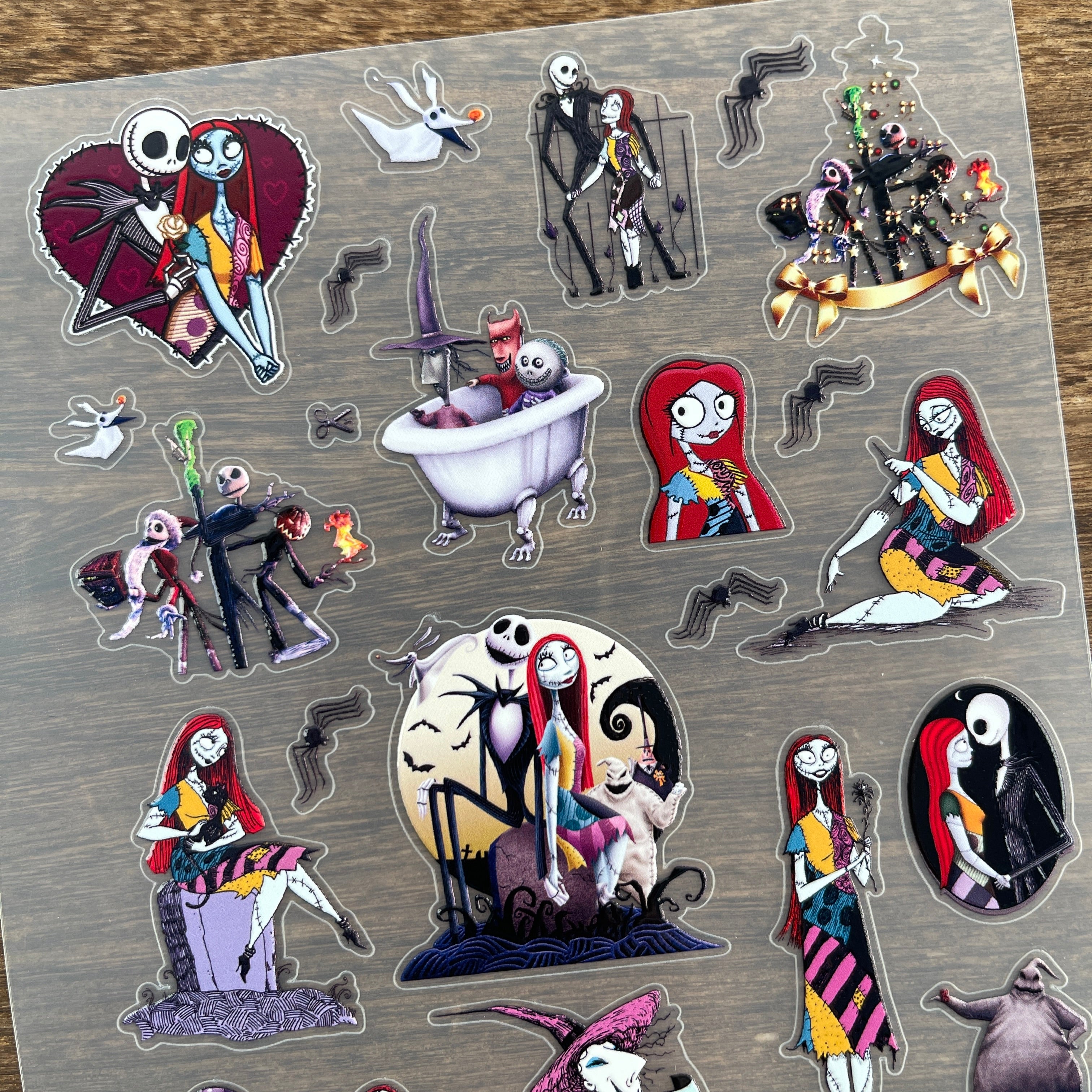 3D The nightmare before Christmas PET Sticker 1 Pcs