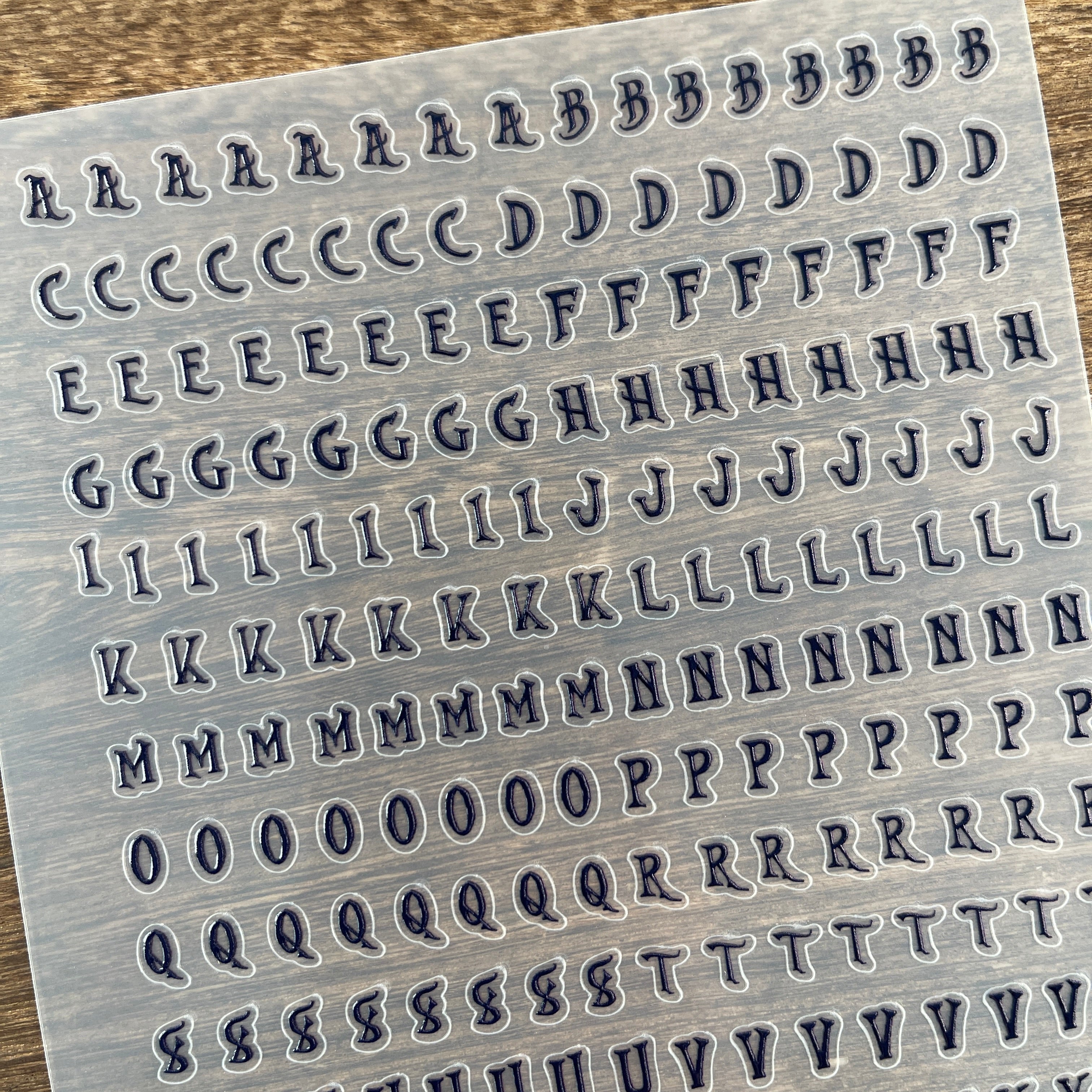 3D The nightmare before Christmas Style letter PET Sticker 1 Pcs