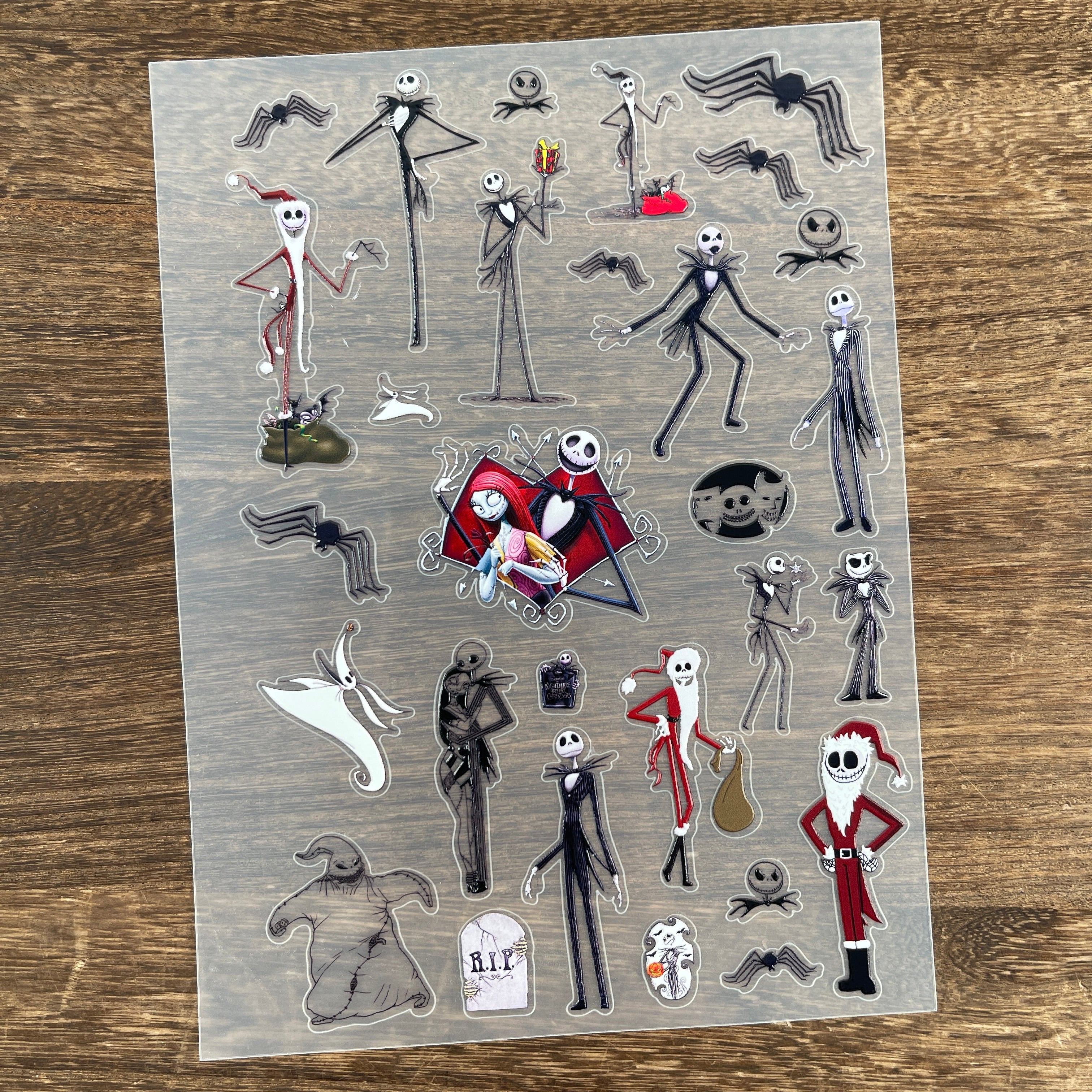 3D The nightmare before Christmas PET Sticker 1 Pcs