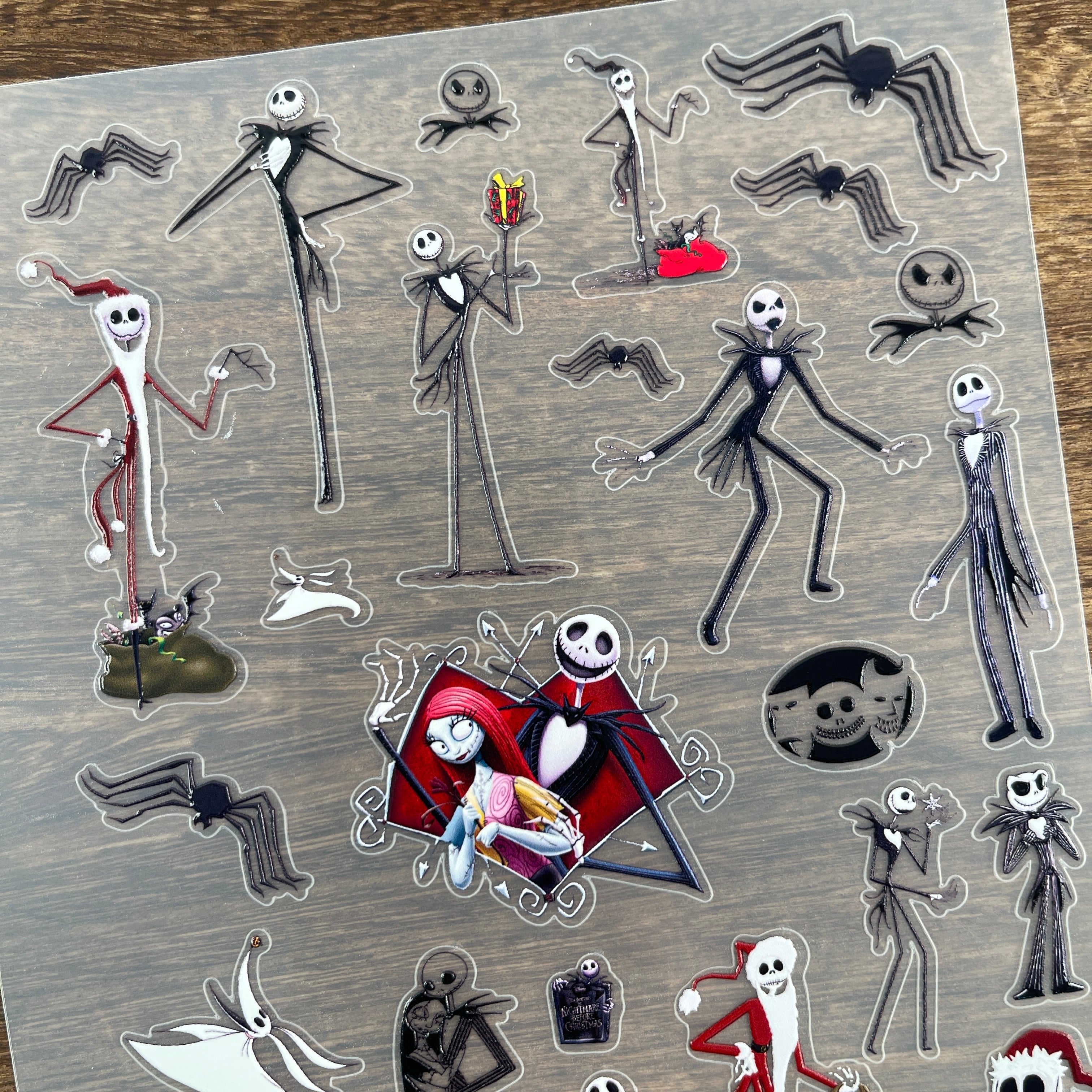 3D The nightmare before Christmas PET Sticker 1 Pcs