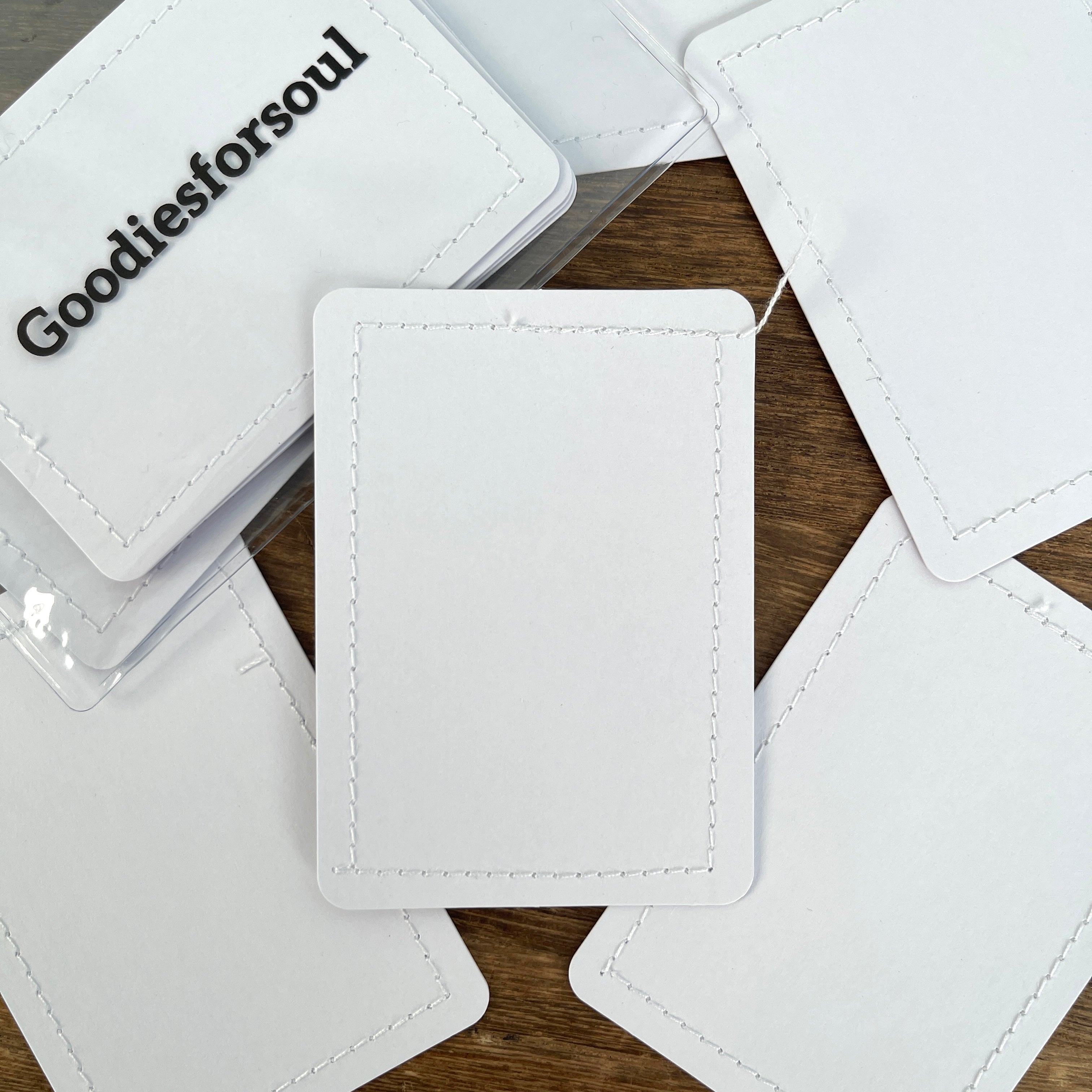 White Sewing Thread ATC Cards 2.5x3.5inch 10 sheets per pack