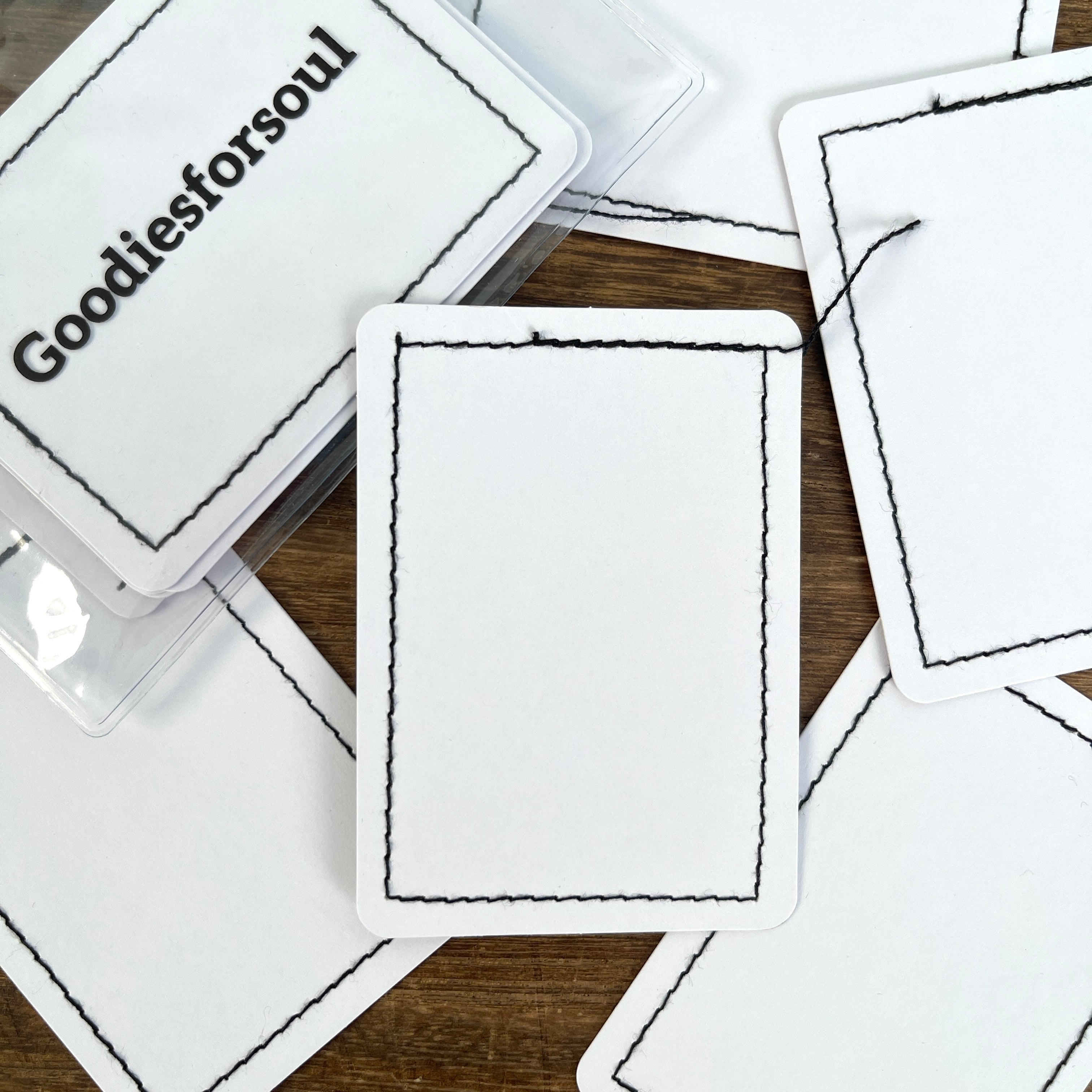 Black Sewing Thread ATC Cards 2.5x3.5inch 10 sheets per pack