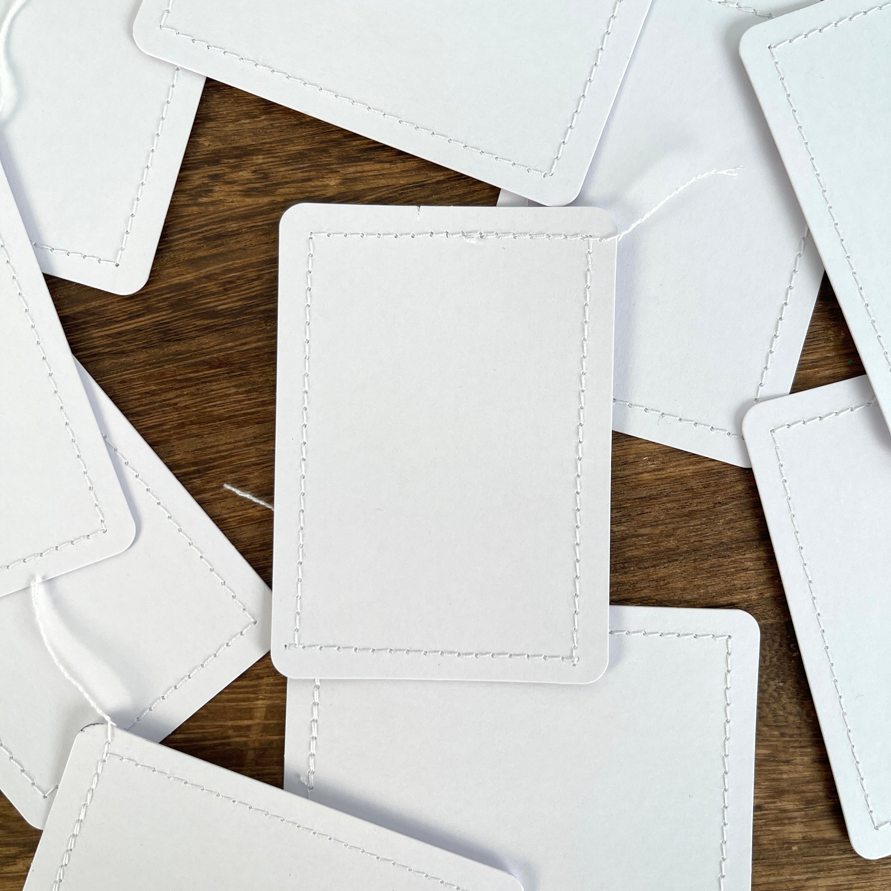 White Sewing Thread ATC Cards 2.5x3.5inch 10 sheets per pack
