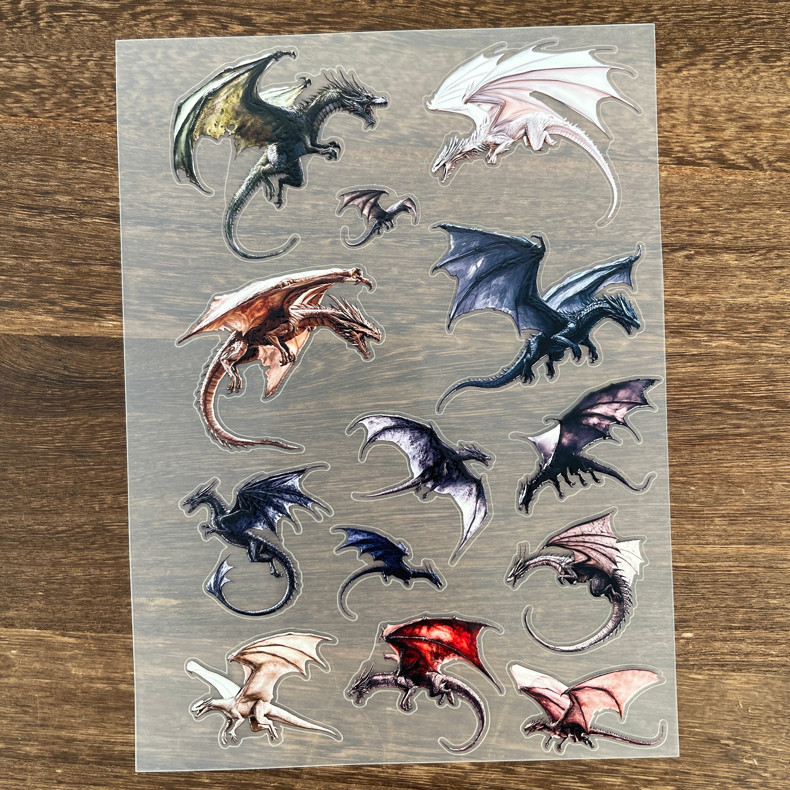 3D Dragon PET Sticker 1 Pcs