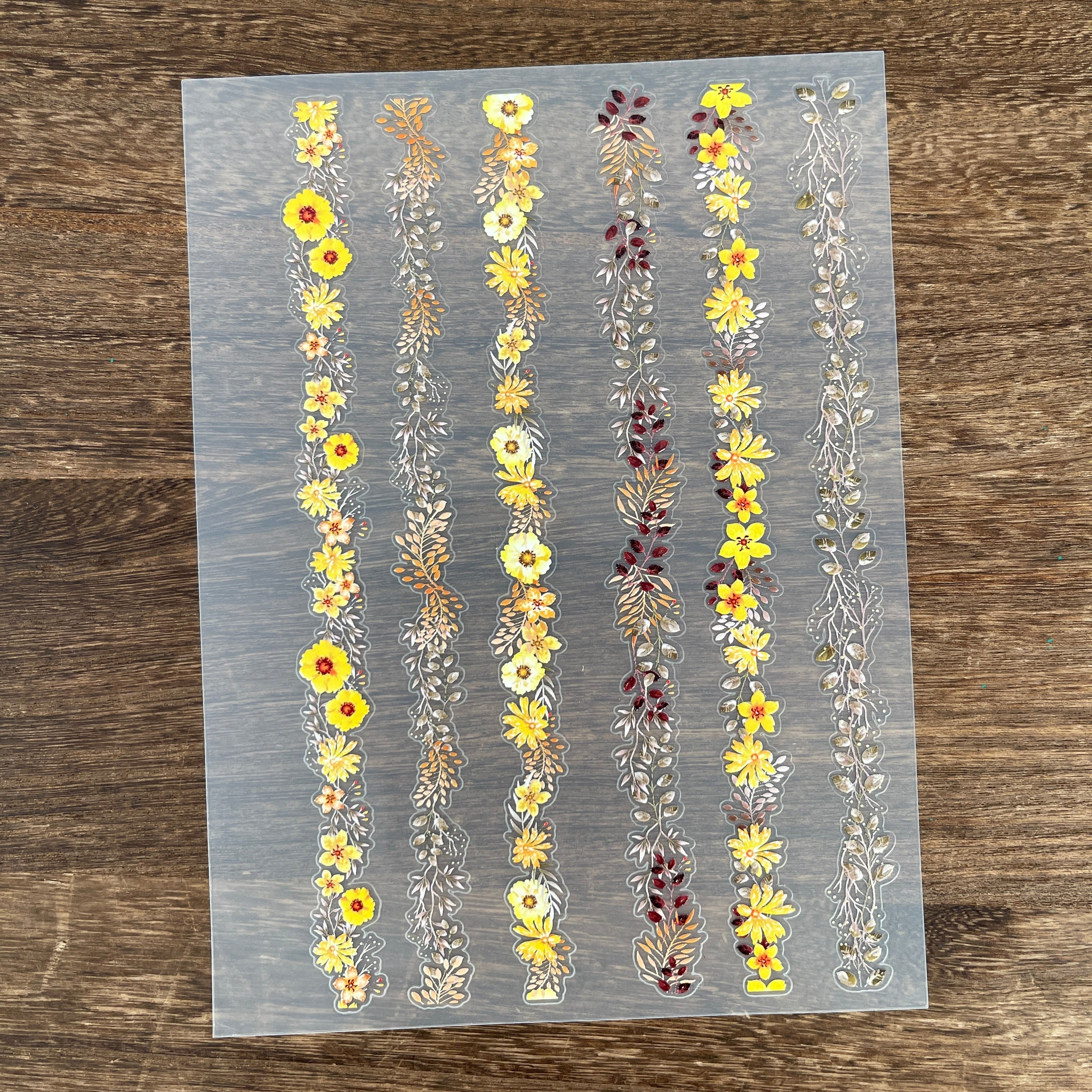3D Flower border sticker 15.5*21 Cm -1Pcs each pack