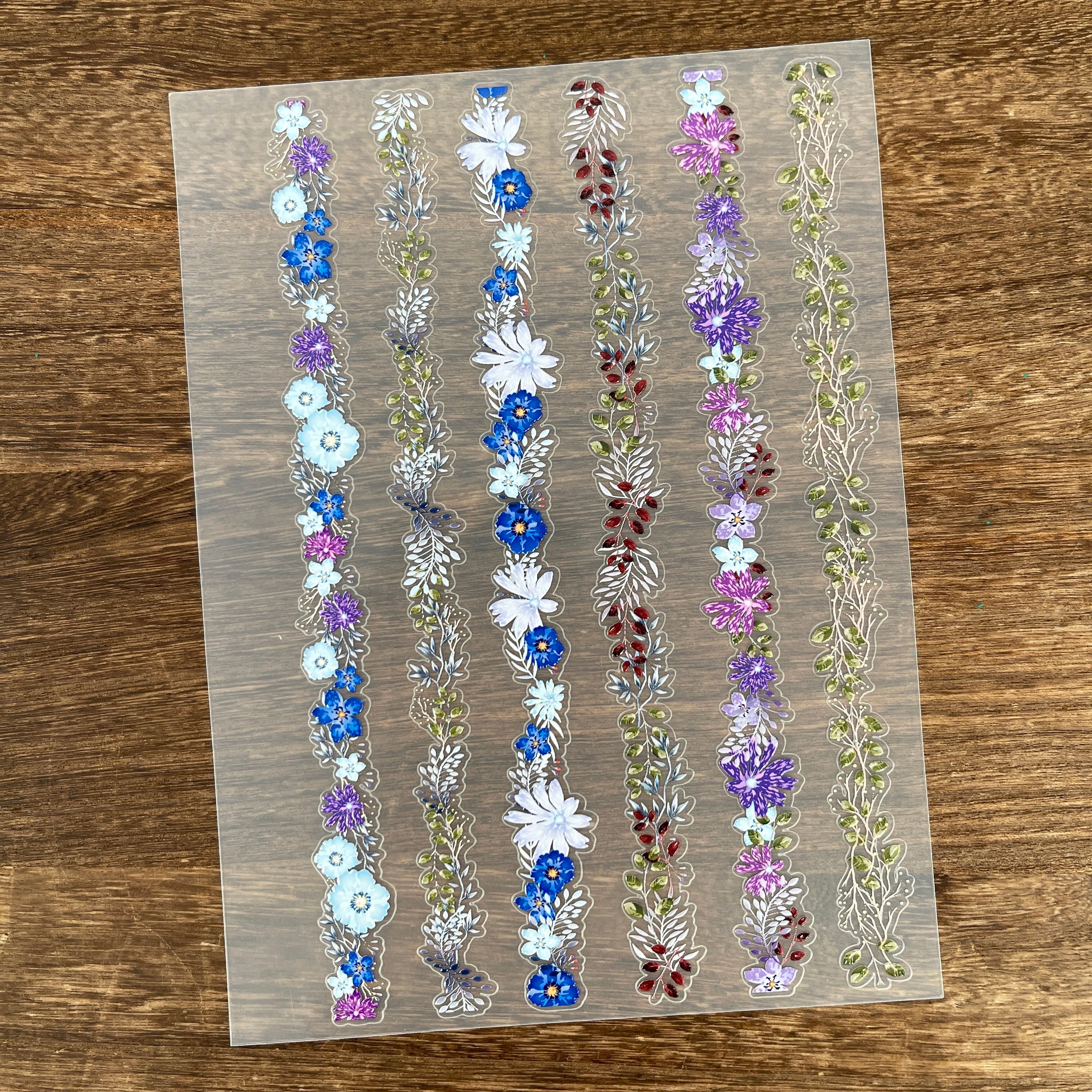 3D Flower border sticker 15.5*21 Cm -1Pcs each pack