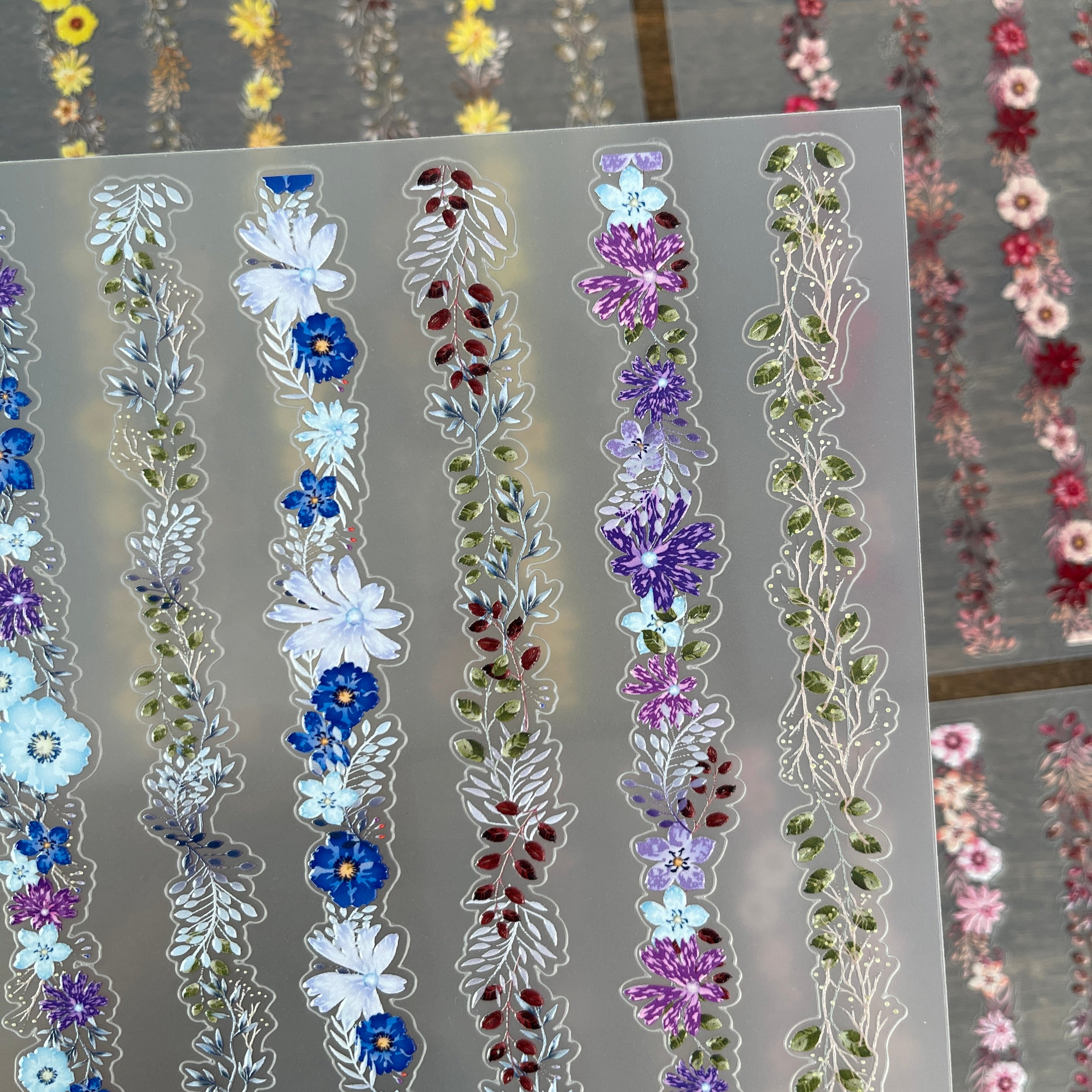 3D Flower border sticker 15.5*21 Cm -1Pcs each pack