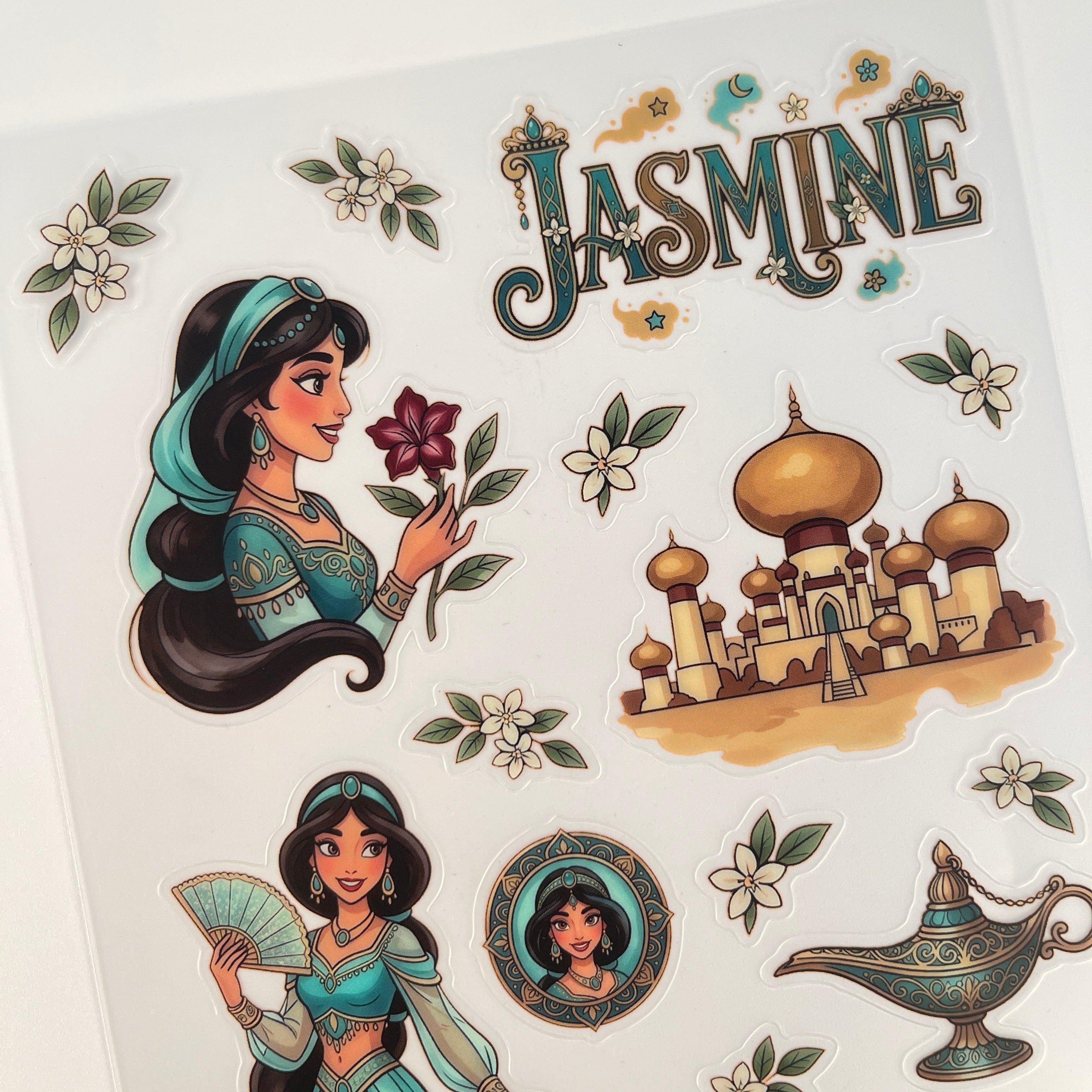 Princess Jasmine PET sticker