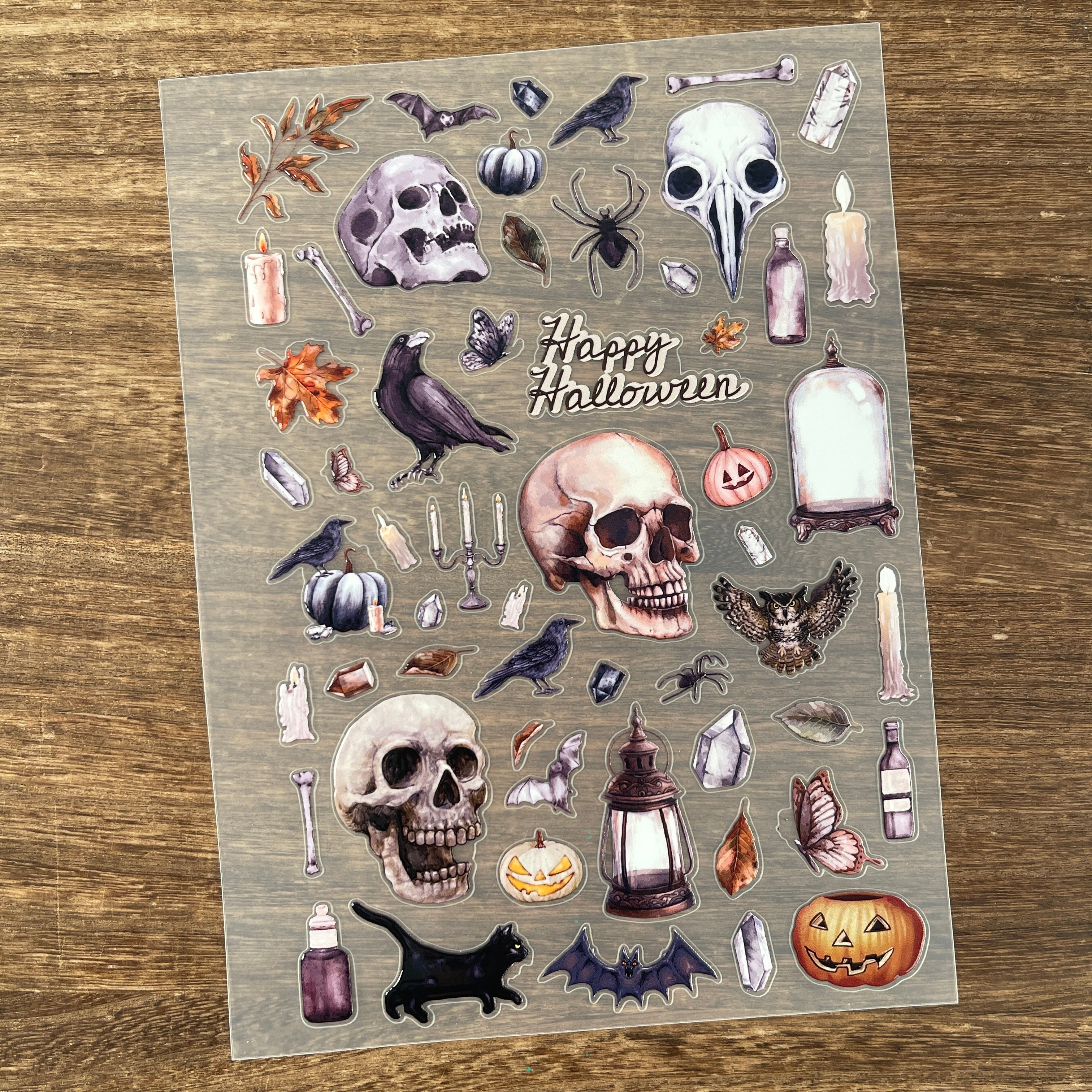3D Halloween PET Sticker 1 Pcs