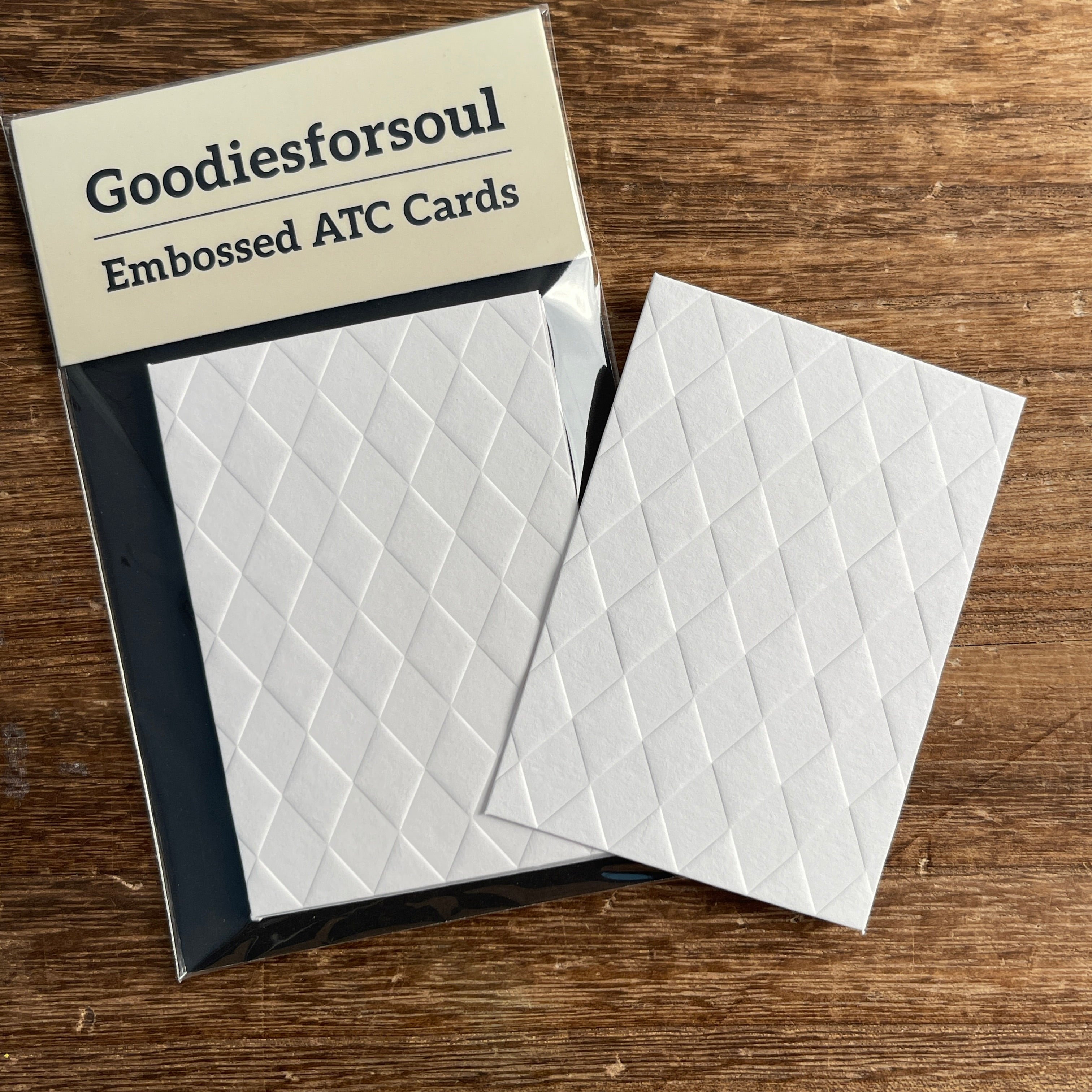 Harlequin pattern Embossed ATC Cards 2.5x3.5inch 10 sheets per pack
