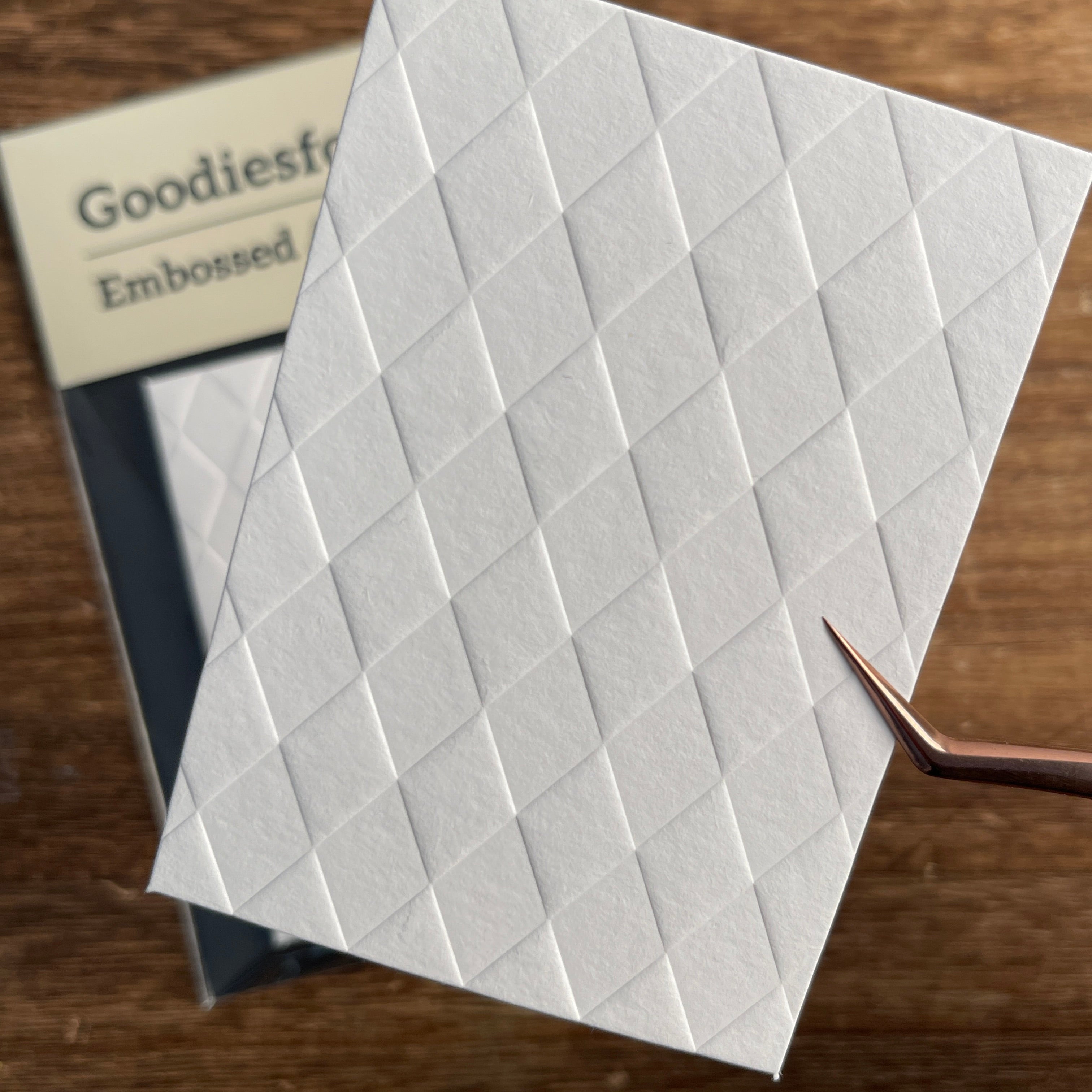 Harlequin pattern Embossed ATC Cards 2.5x3.5inch 10 sheets per pack