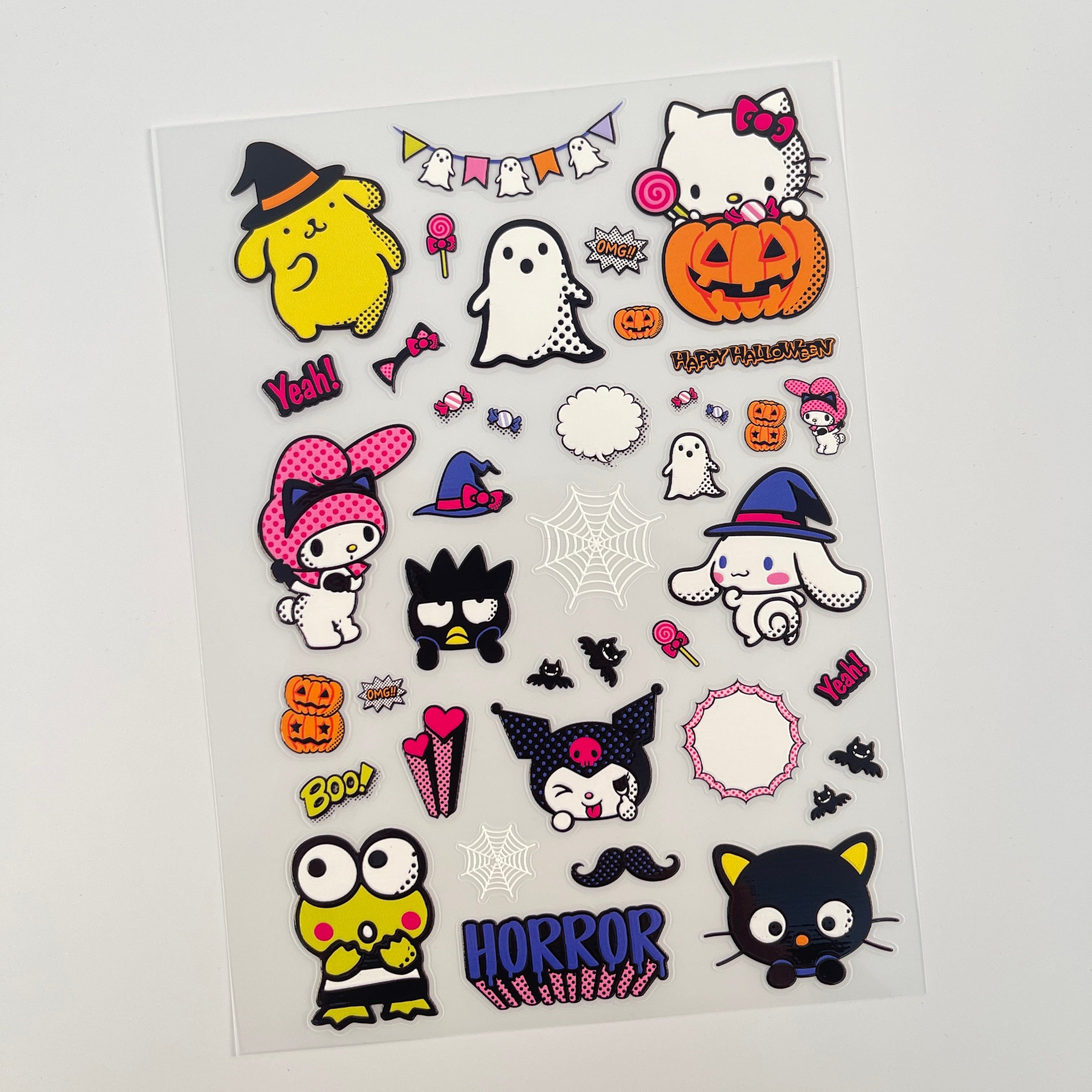 3D Sanrio Halloween PET Sticker 1 Pcs
