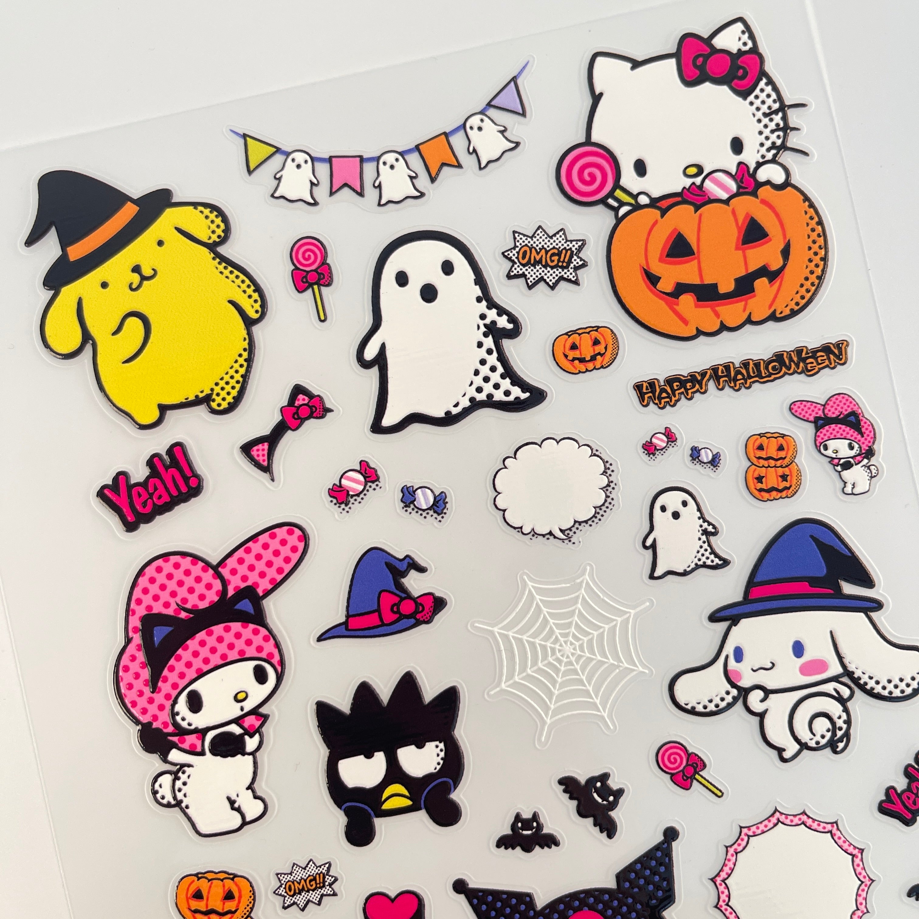 3D Sanrio Halloween PET Sticker 1 Pcs