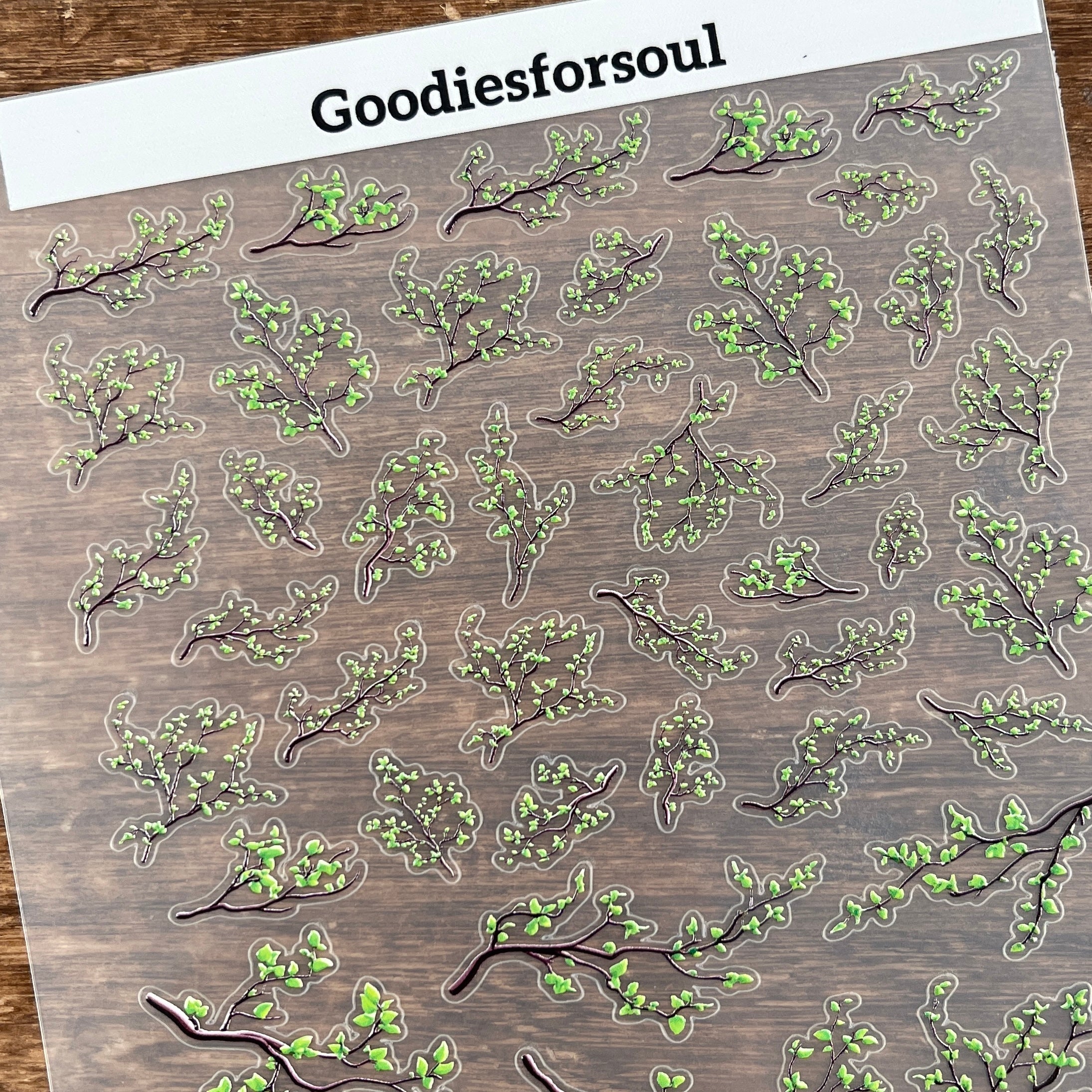 3D Tree branch PET Sticker 1 Pcs