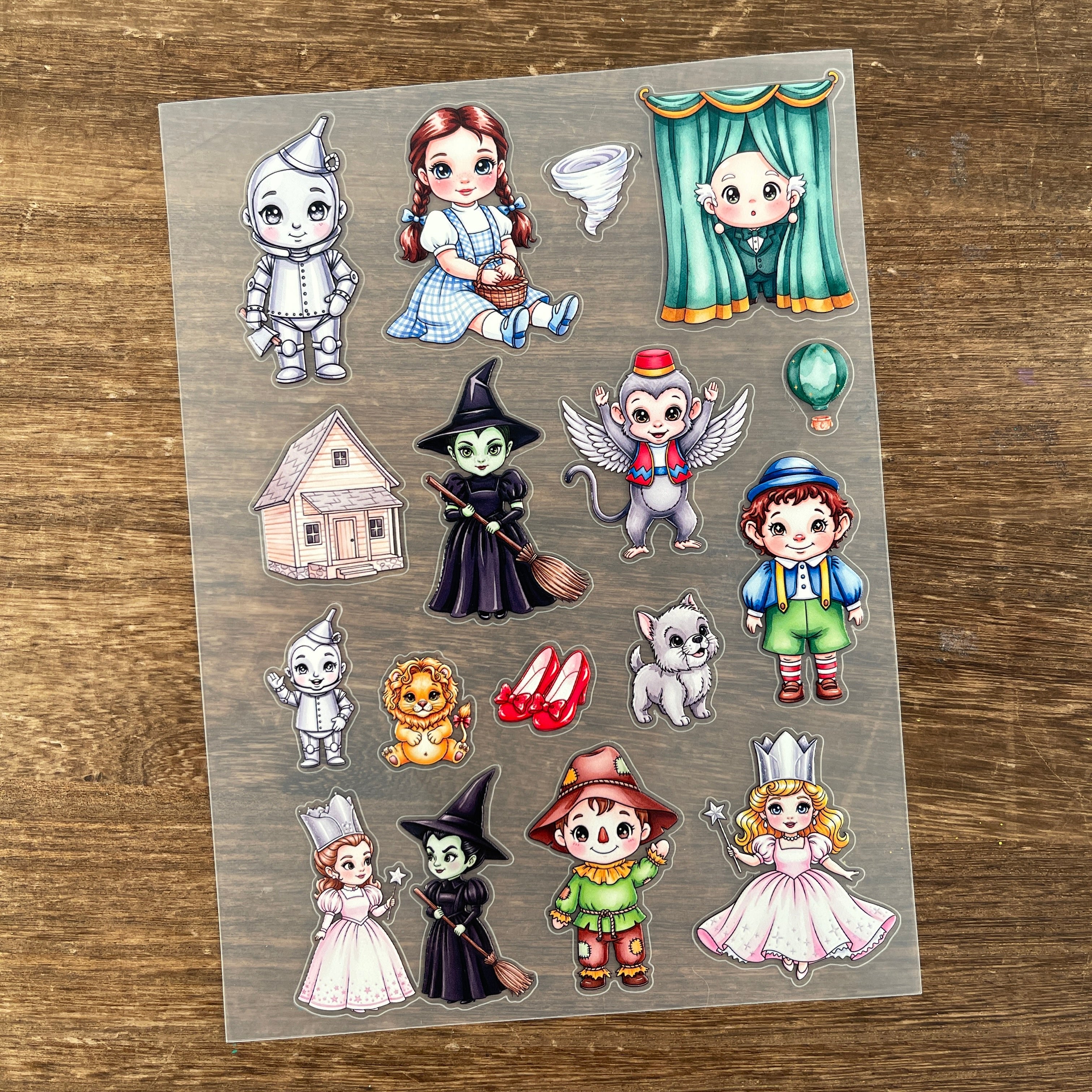3D The wizard of oz-style PET Sticker 1 Pcs