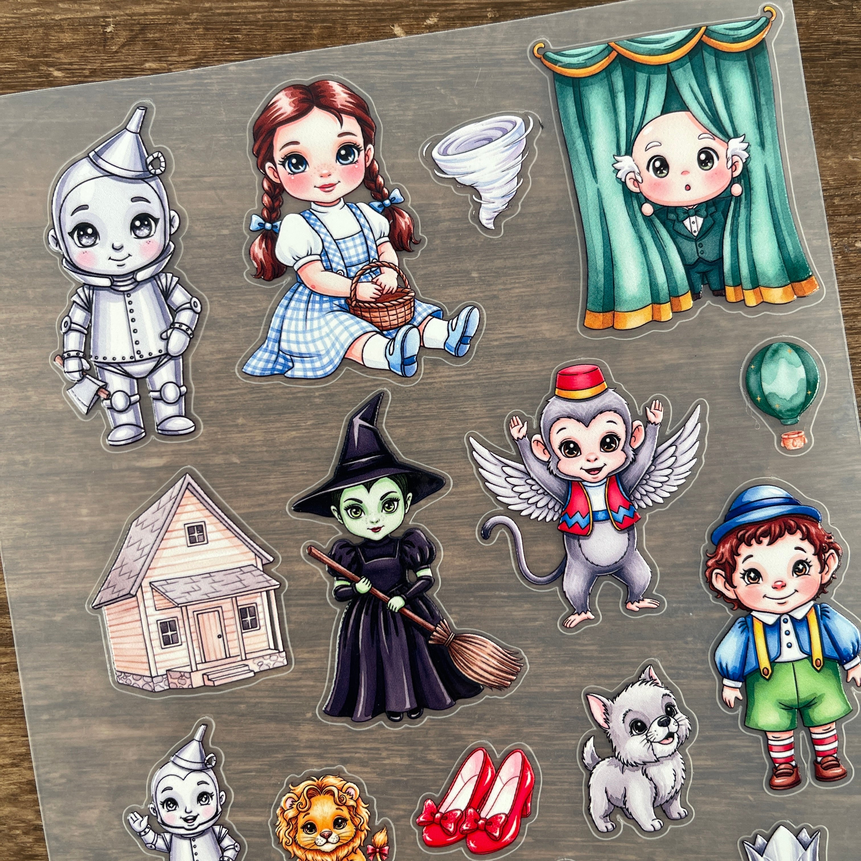3D The wizard of oz-style PET Sticker 1 Pcs