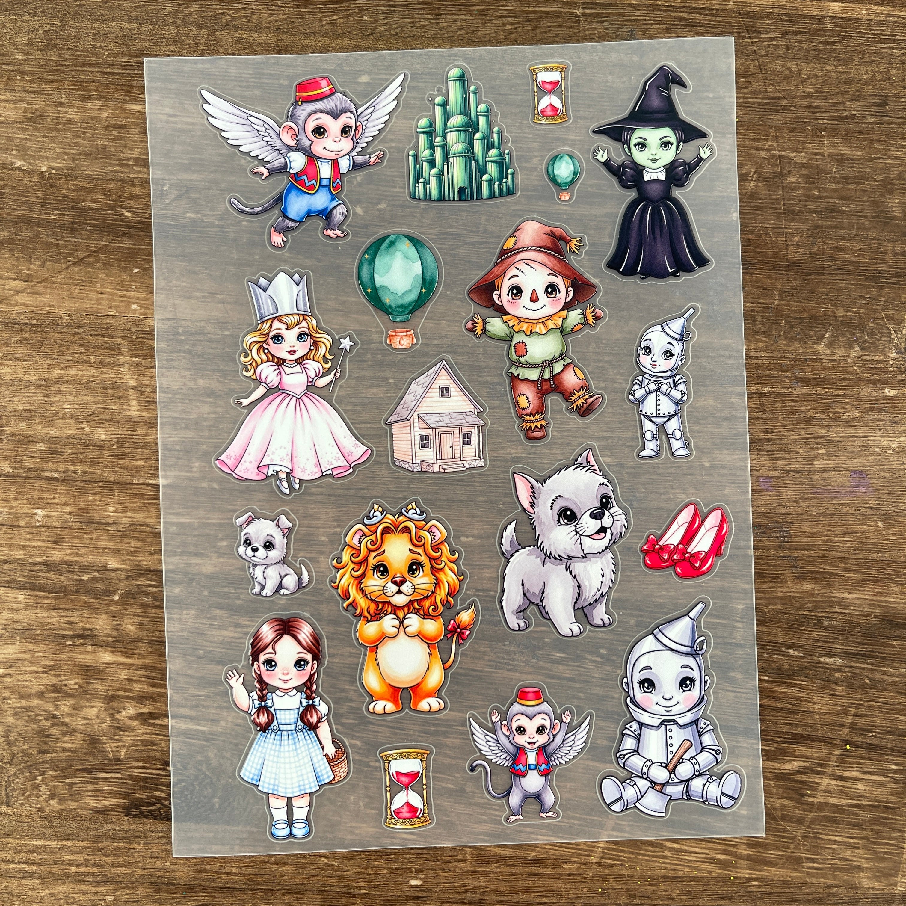 3D The wizard of oz-style PET Sticker 1 Pcs