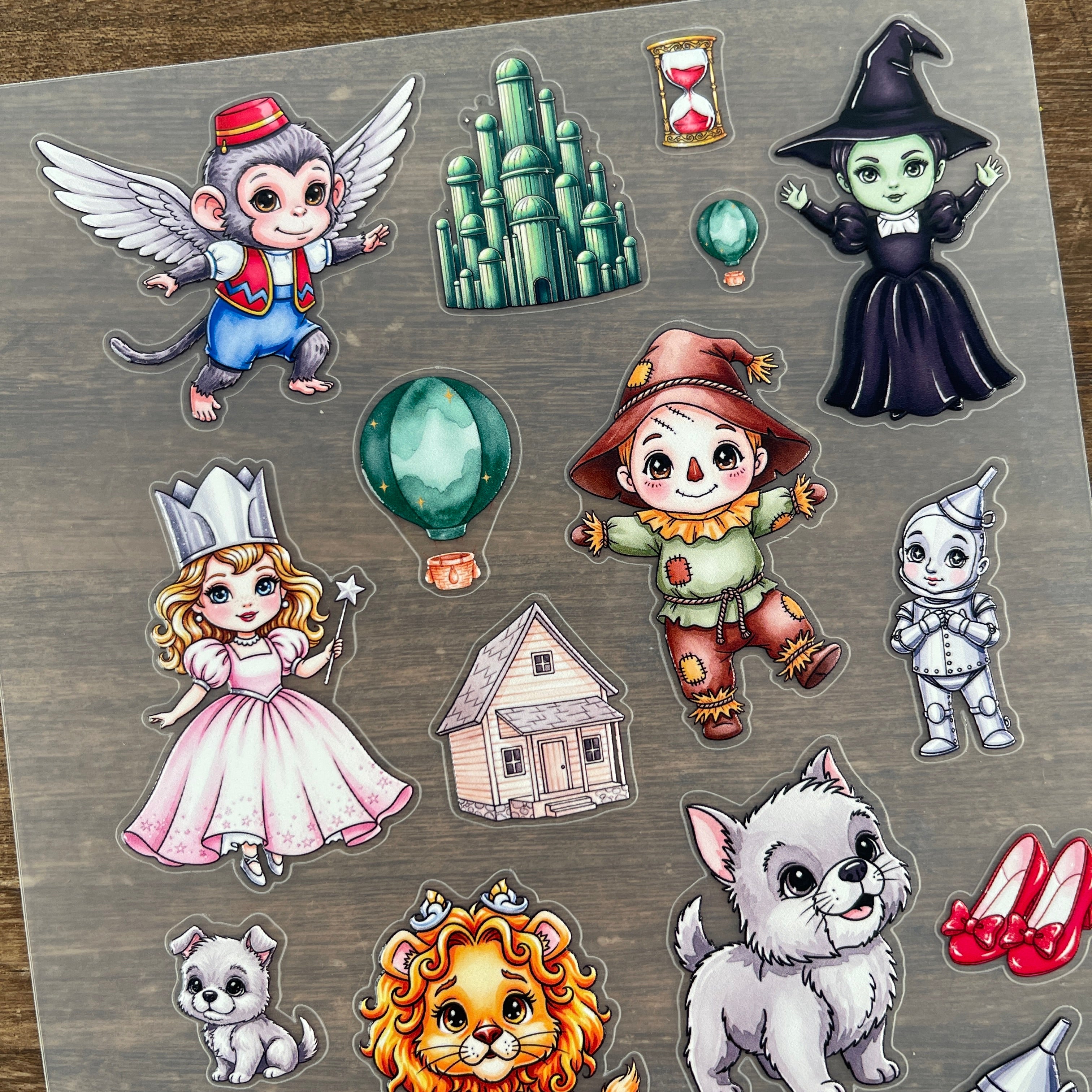 3D The wizard of oz-style PET Sticker 1 Pcs
