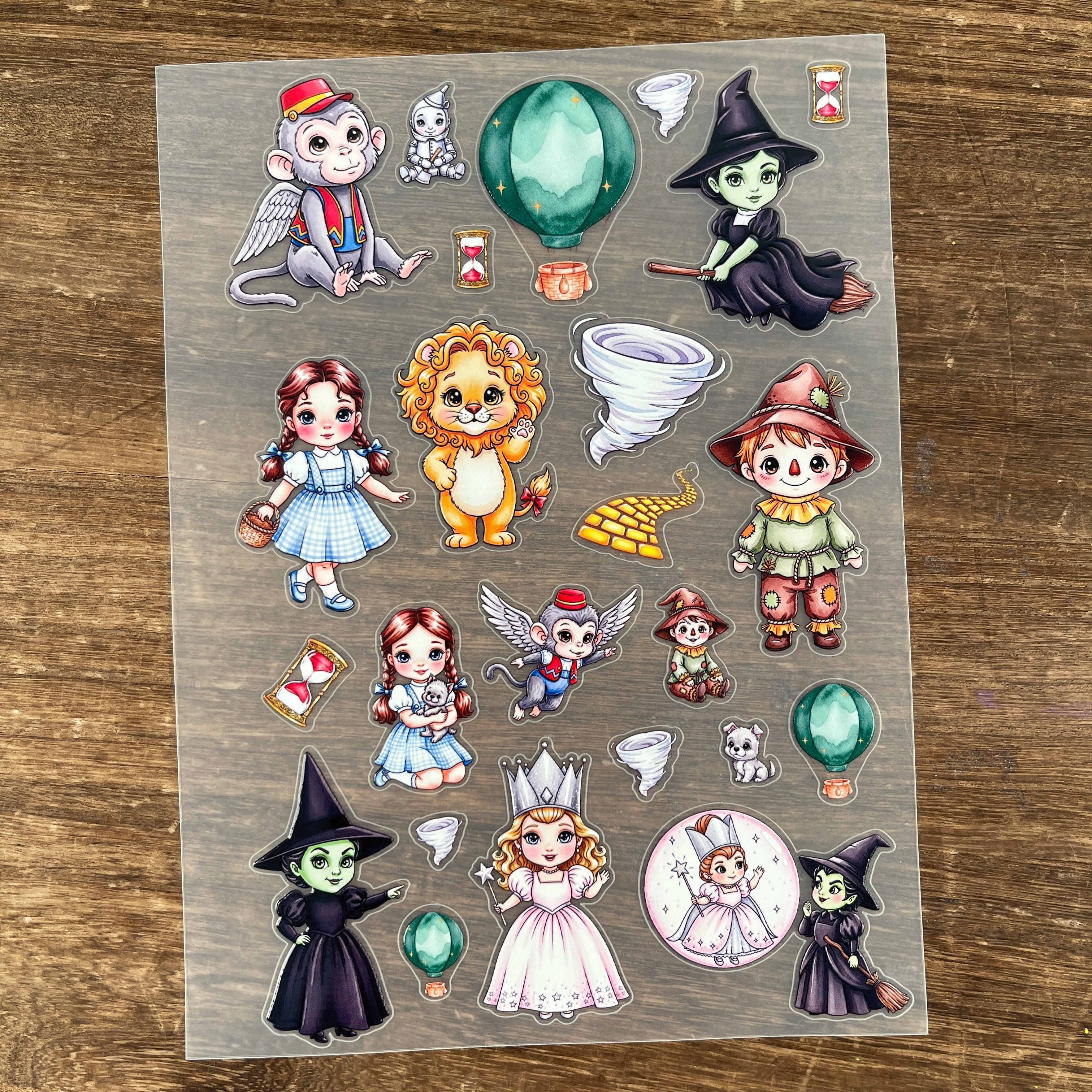 3D The wizard of oz-style PET Sticker 1 Pcs