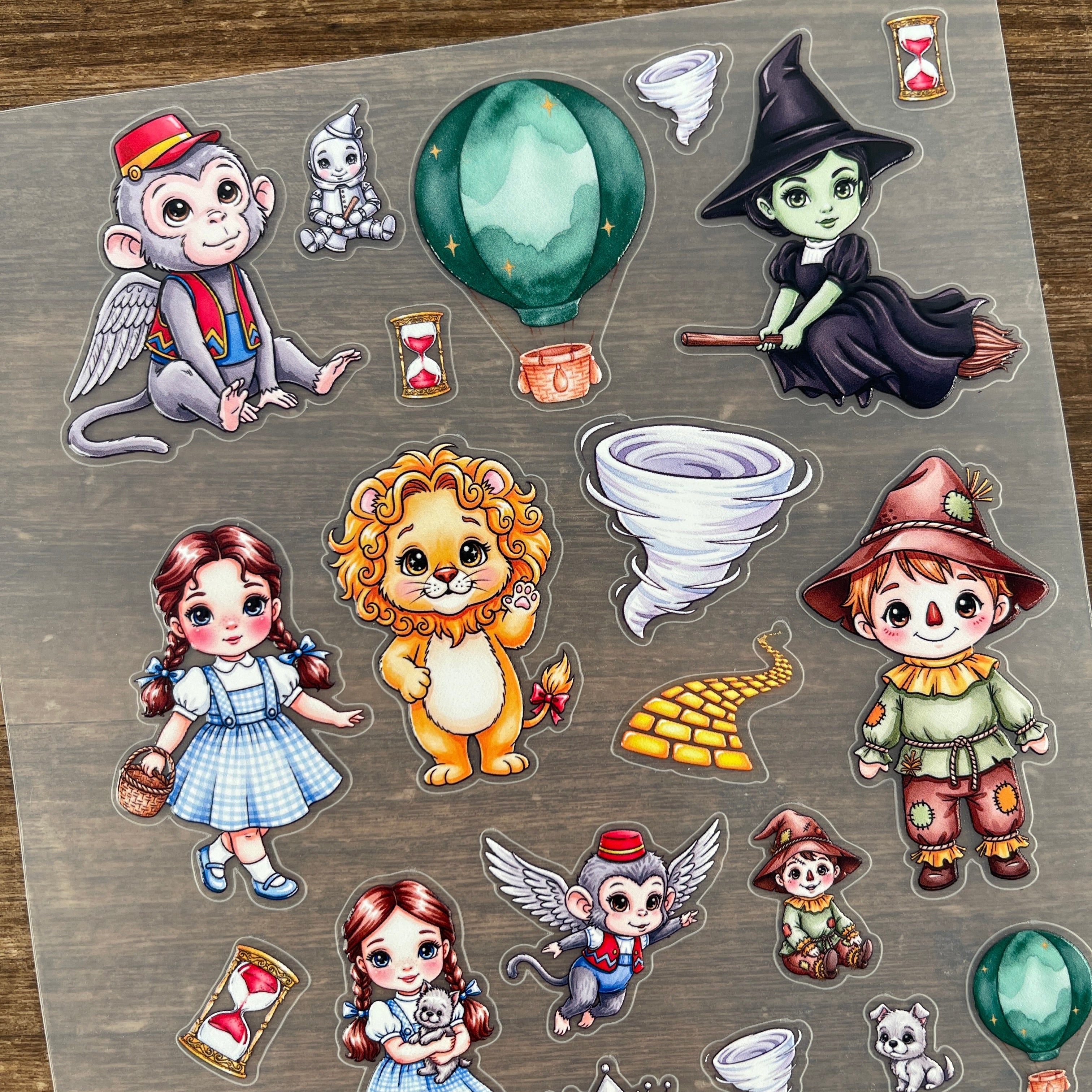 3D The wizard of oz-style PET Sticker 1 Pcs