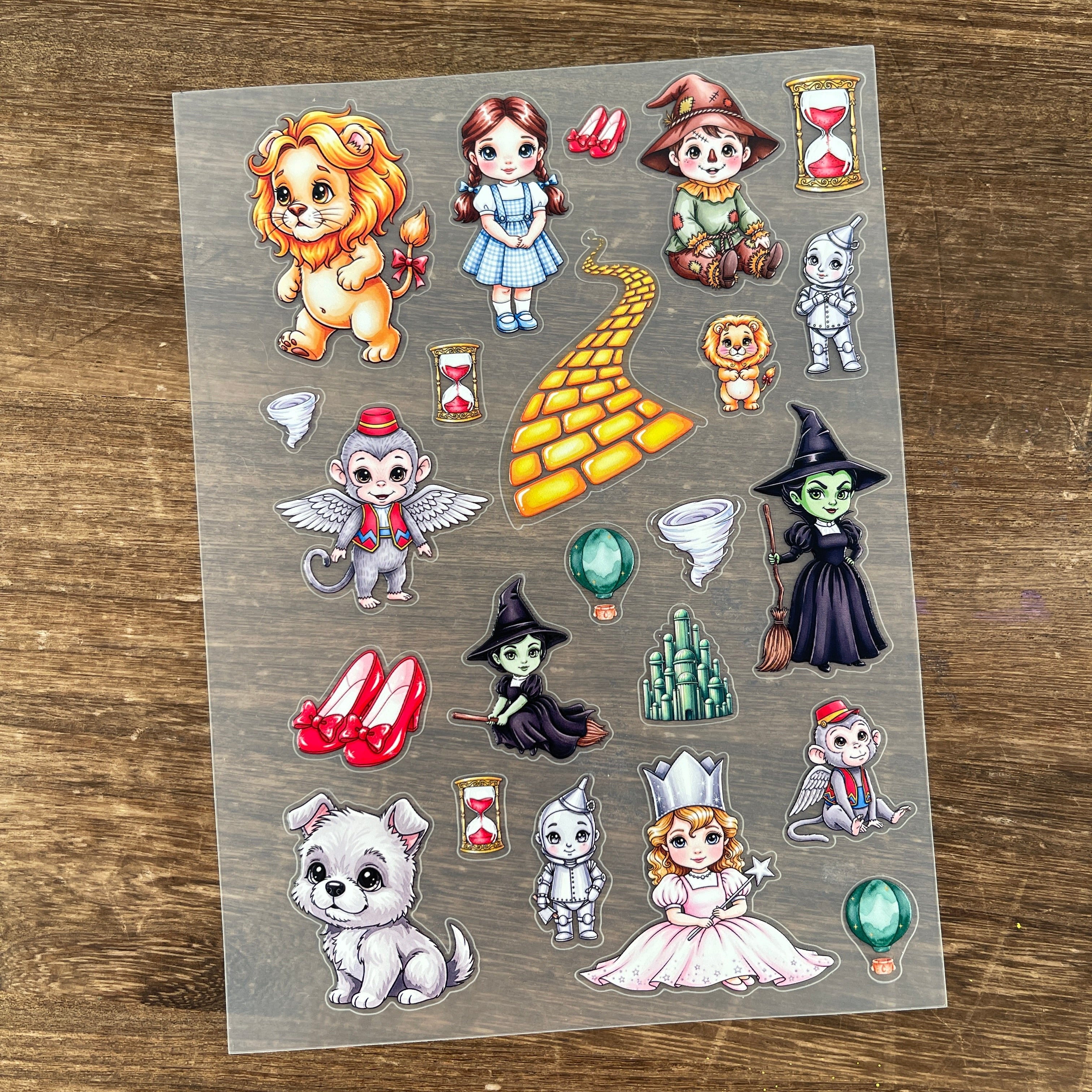 3D The wizard of oz-style PET Sticker 1 Pcs
