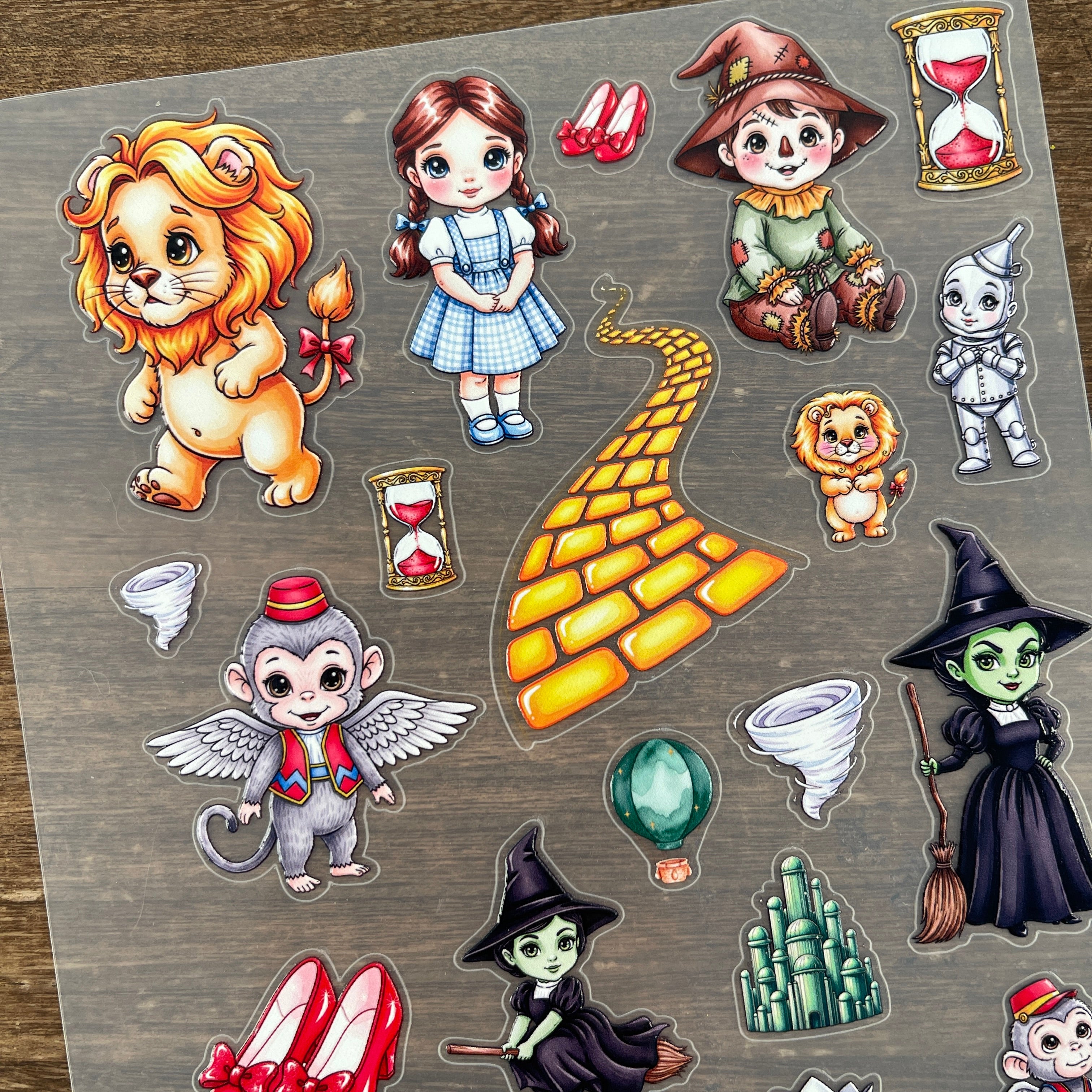 3D The wizard of oz-style PET Sticker 1 Pcs