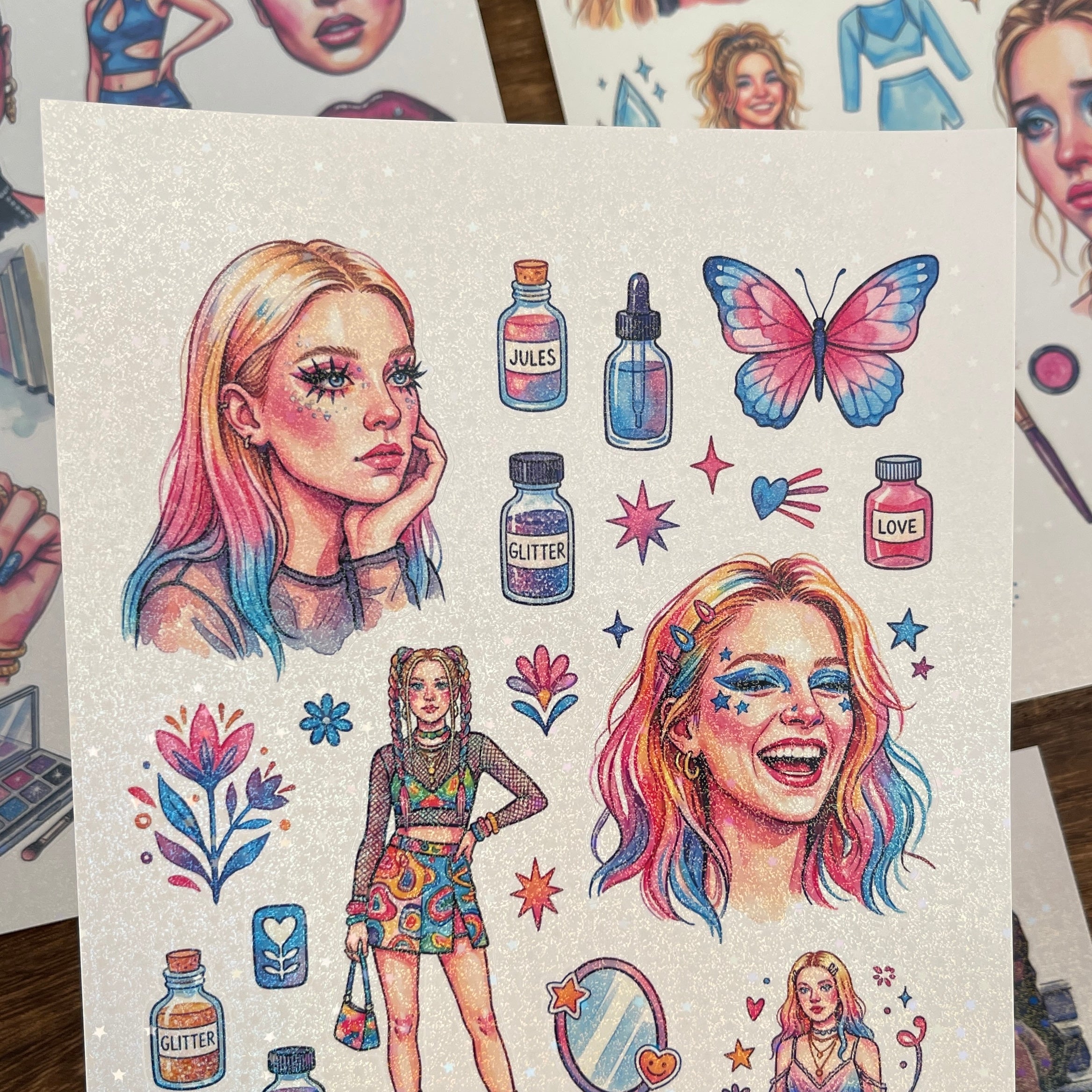 Euphoria sticker 4 sheets per pack 13.8 cm*21 cm