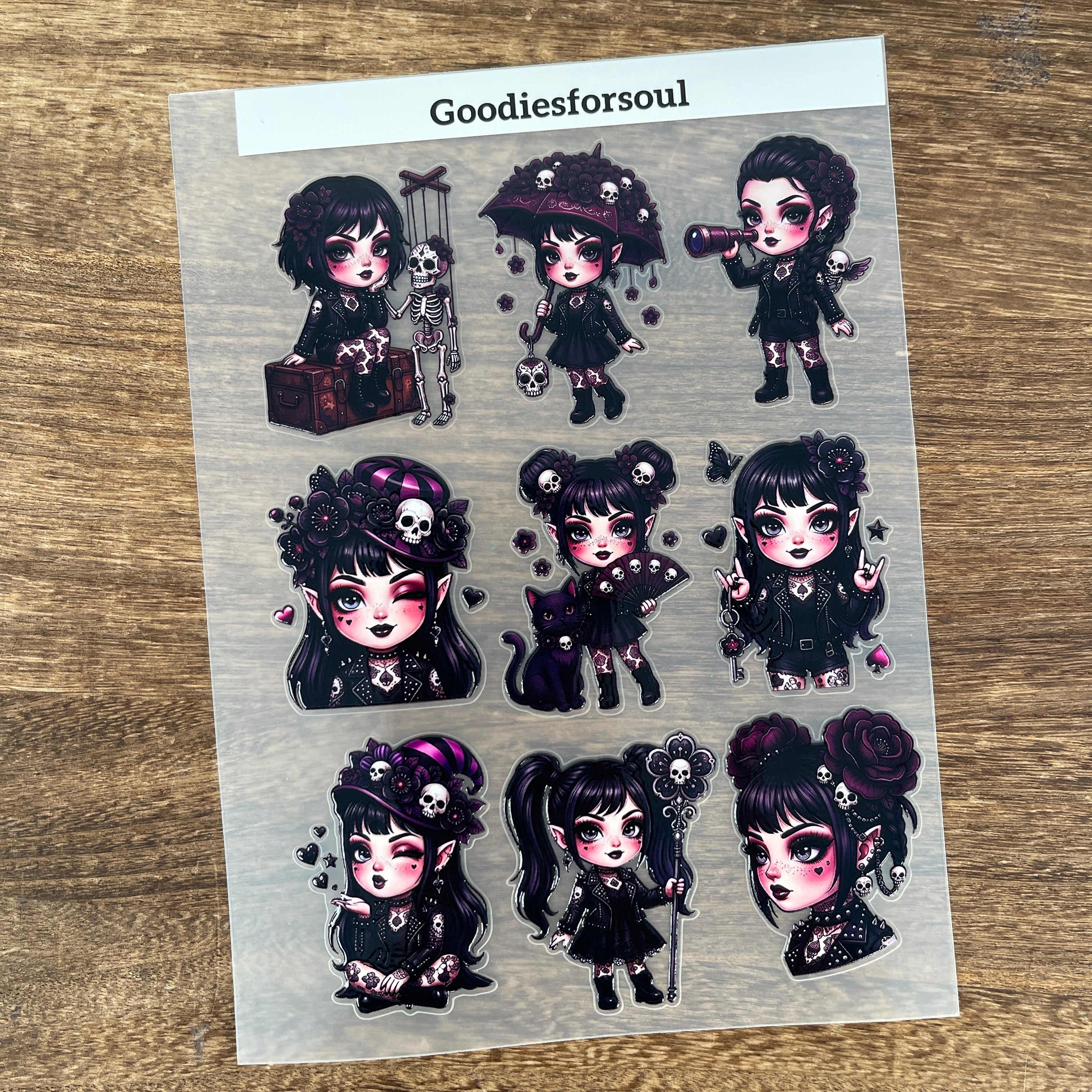 3D The Rebel Queens: Clubs PET Sticker 1 Pcs