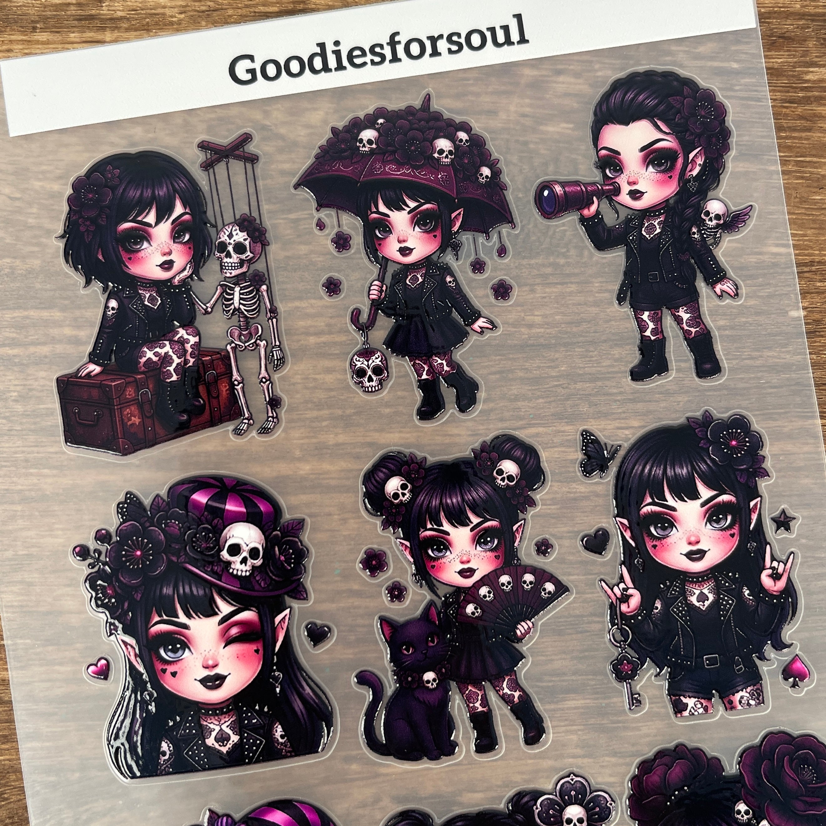 3D The Rebel Queens: Clubs PET Sticker 1 Pcs
