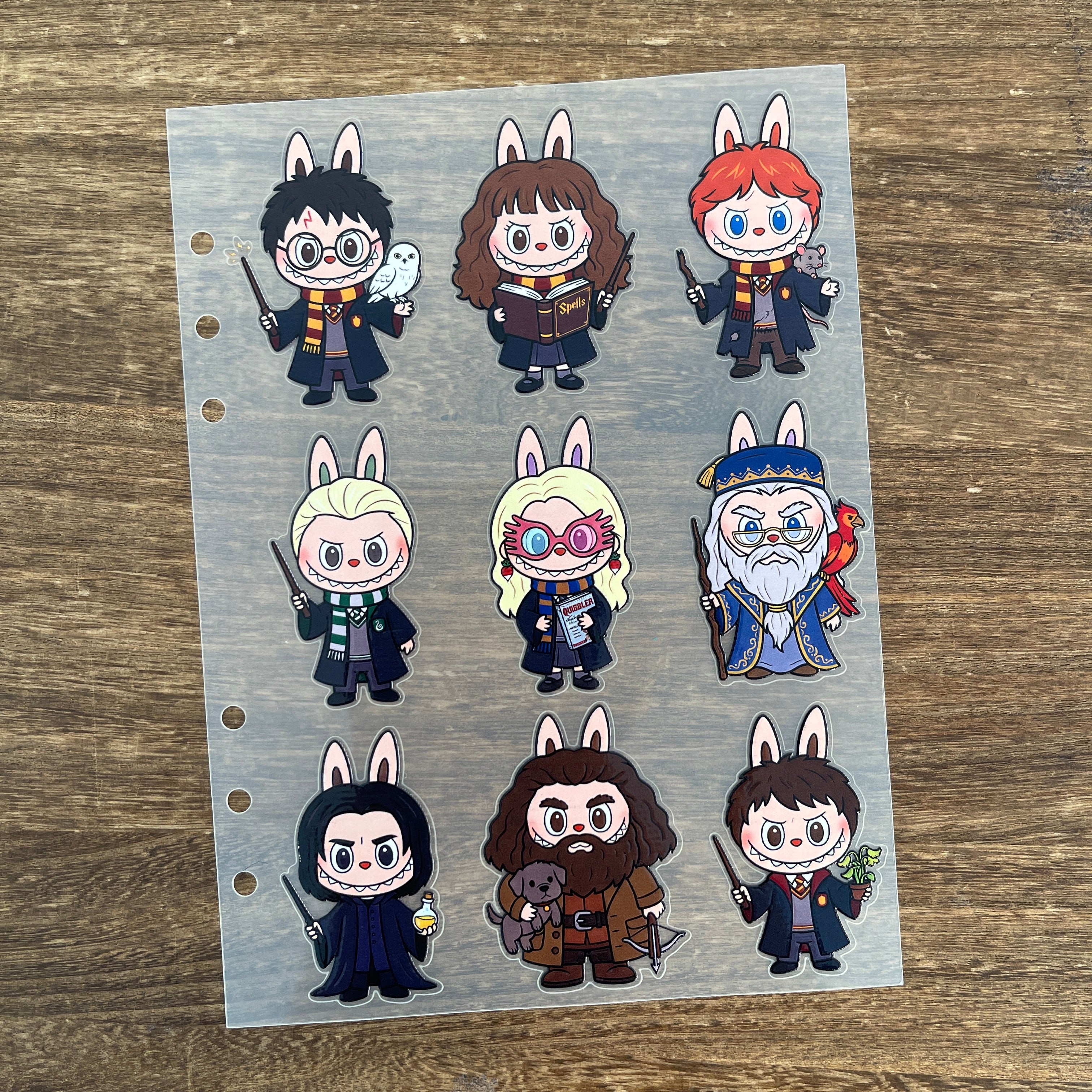 3D HP x Labubu PET Sticker 1 Pcs