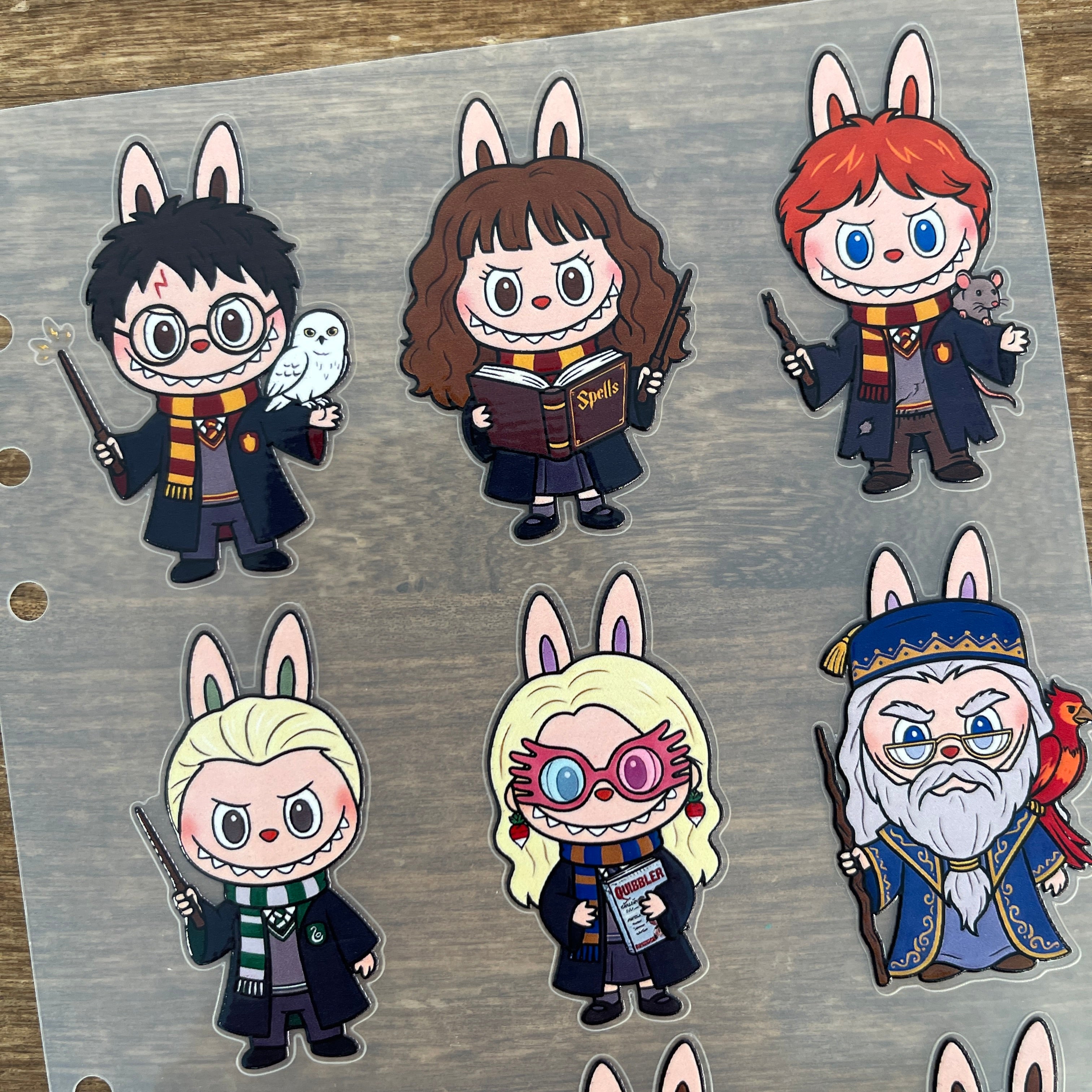 3D HP x Labubu PET Sticker 1 Pcs