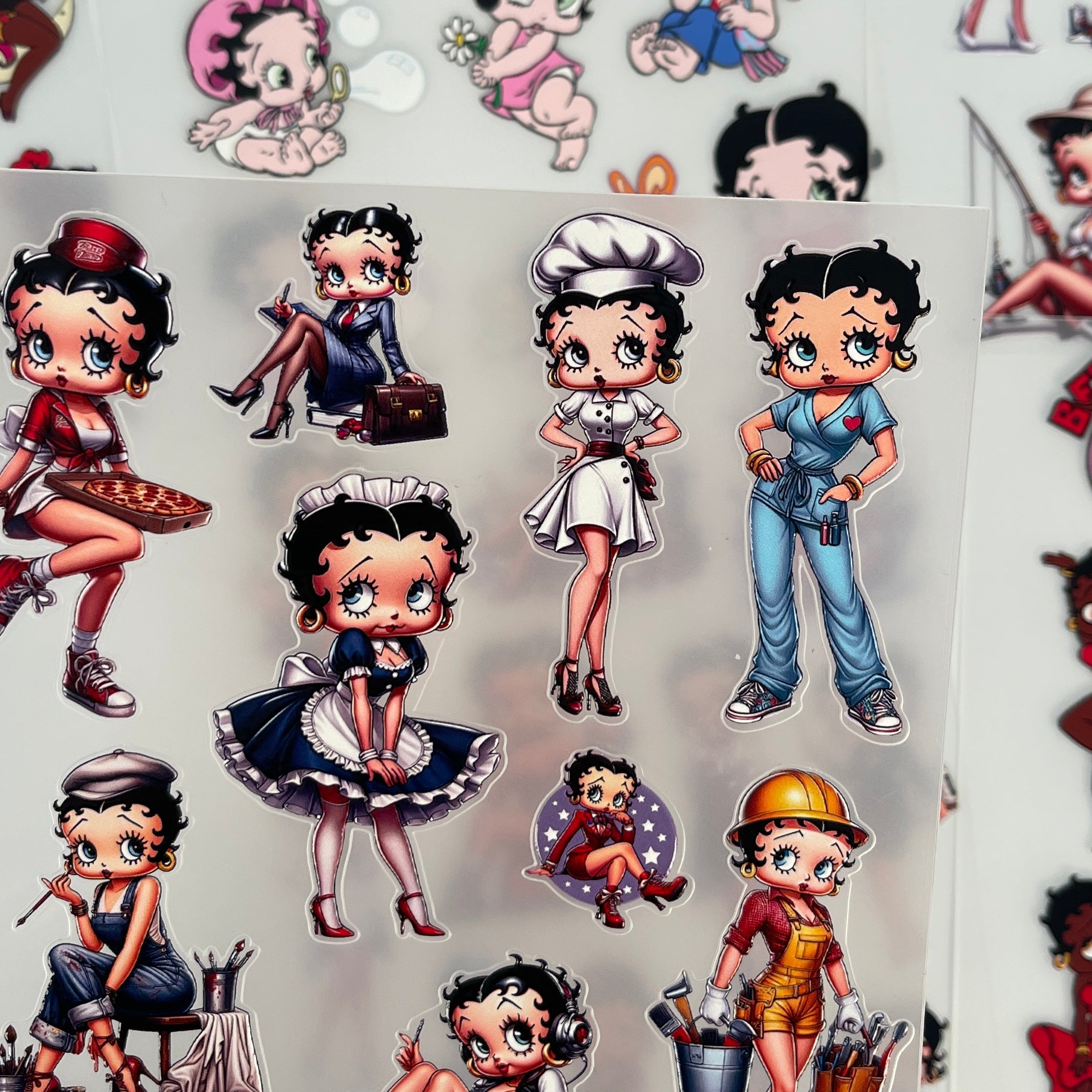 Betty Boop Sticker Bundle