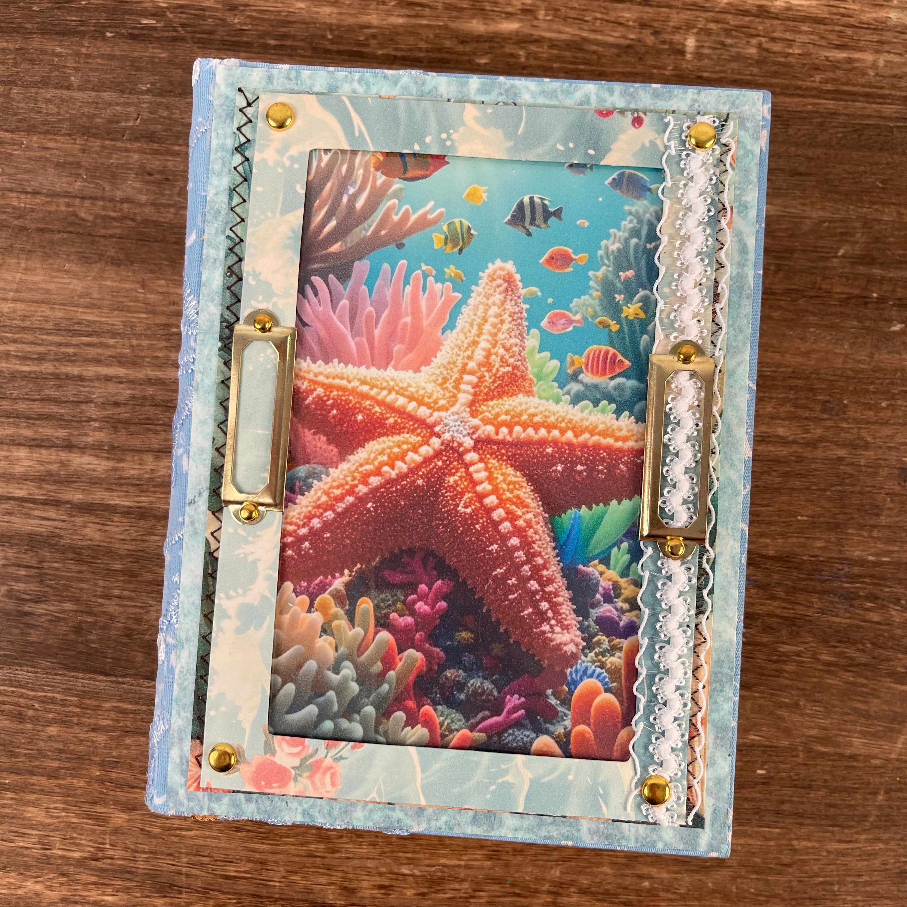 Marine Life handmade journal