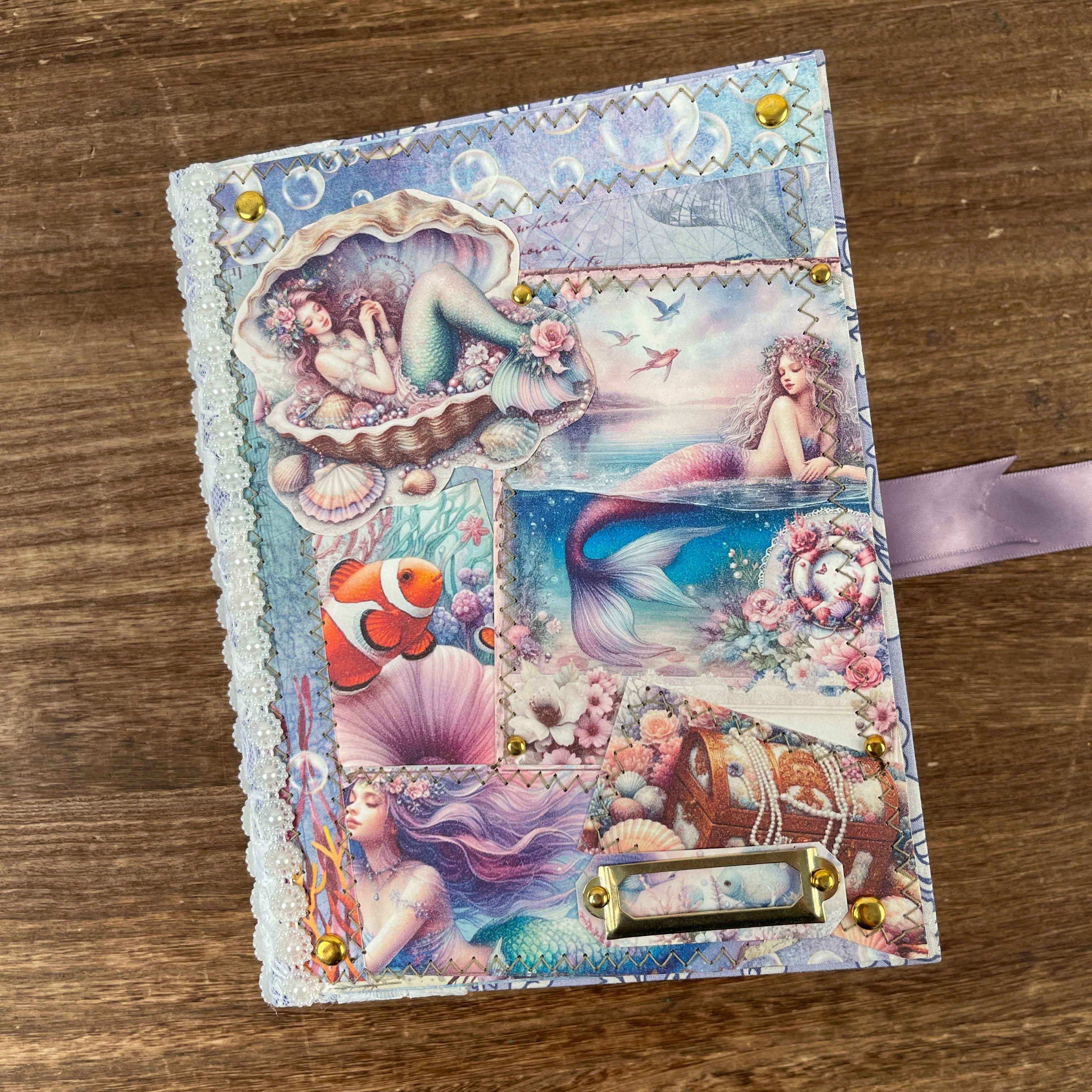 Mermaid handmade journal