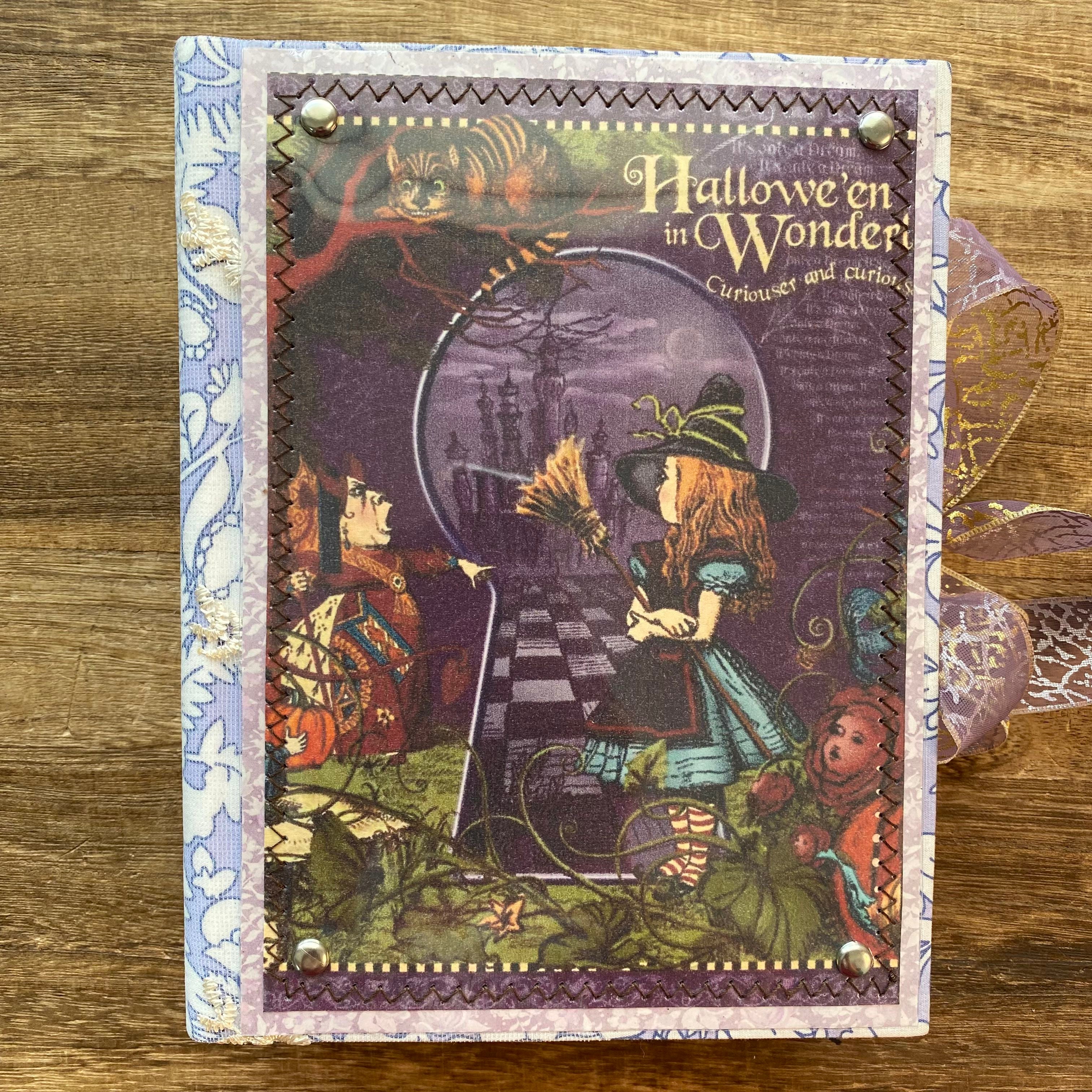 Alice in wonderland handmade journal *Inside blank page