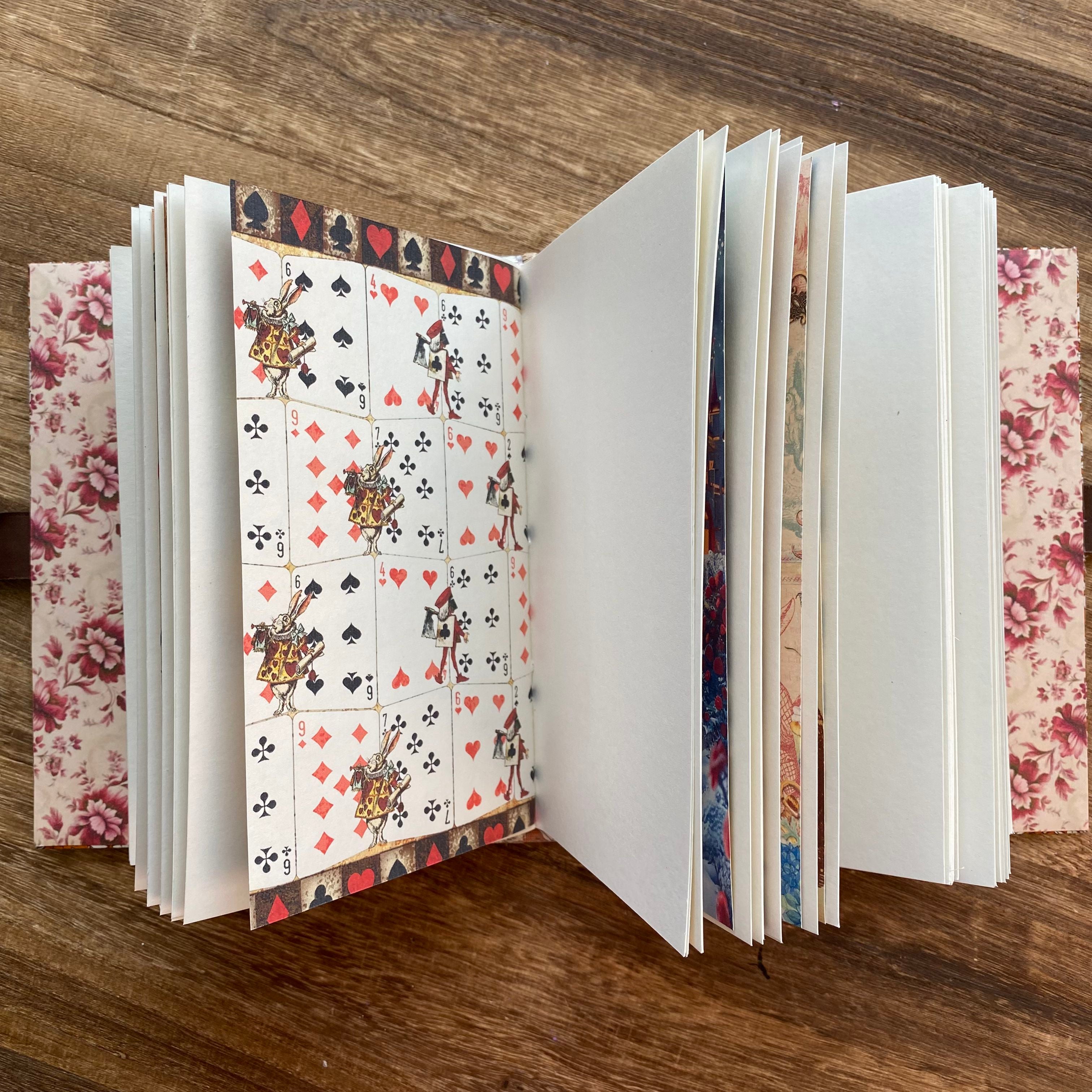 Alice in wonderland handmade journal *Inside blank page