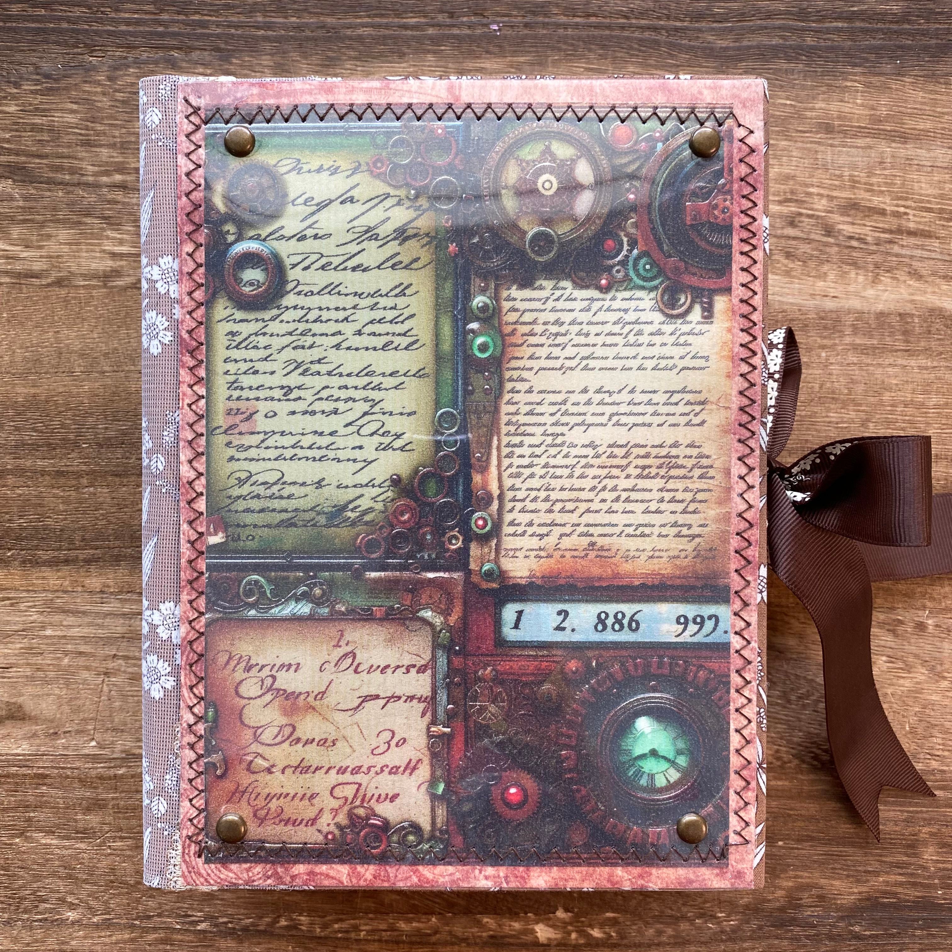 Vintage Steampunk journal *Inside blank page