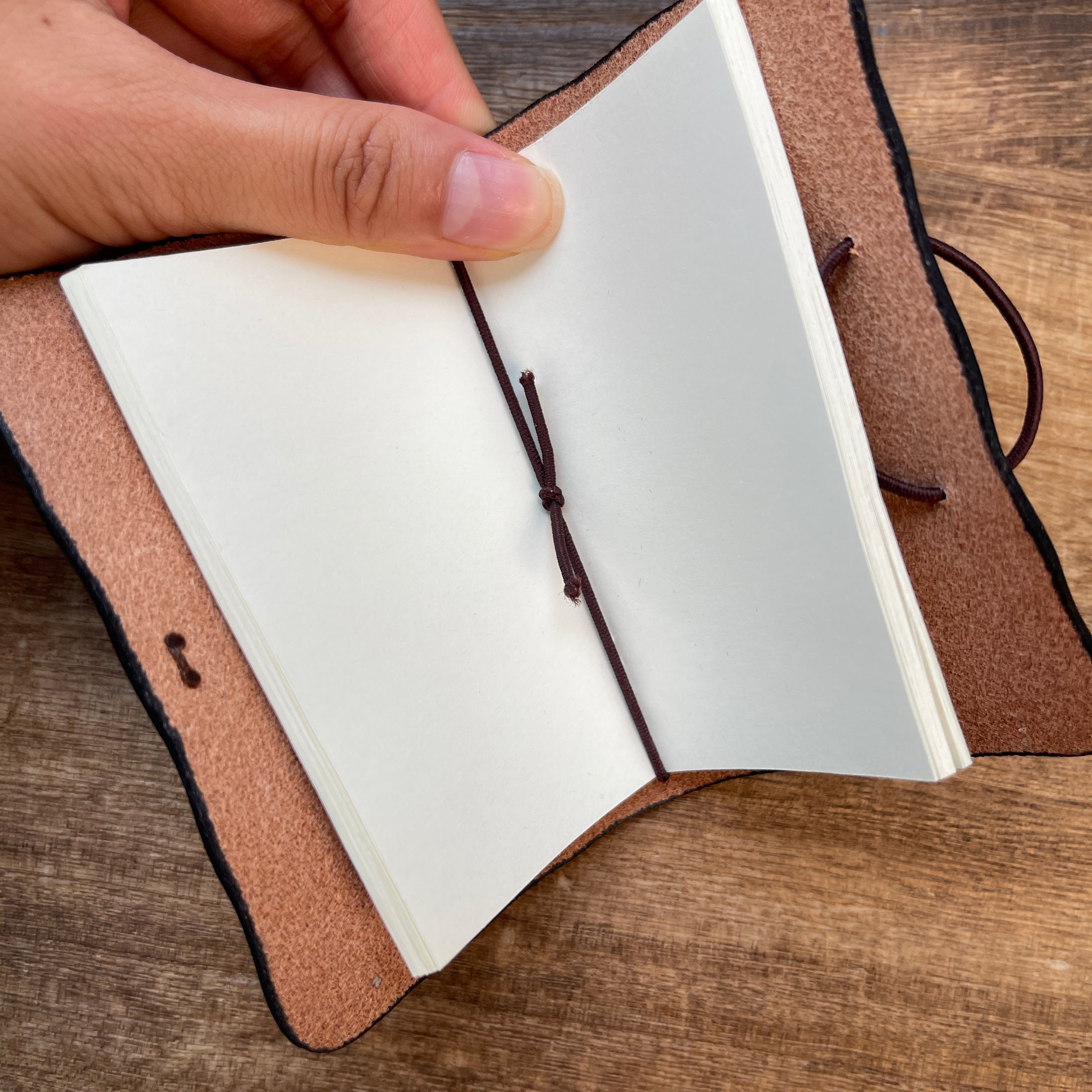 Handmade leather small journal