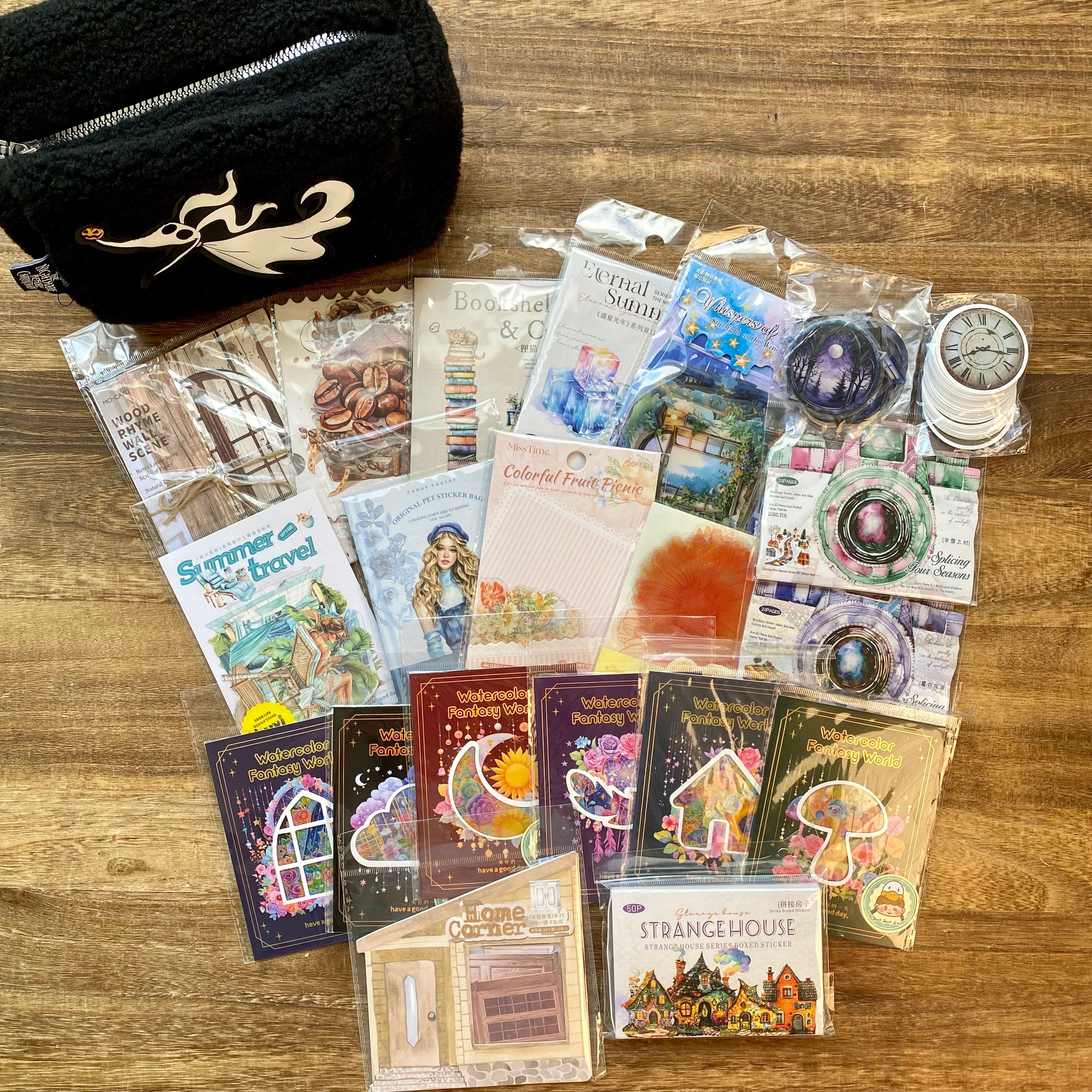 Colorful journaling supplies mixed bundle