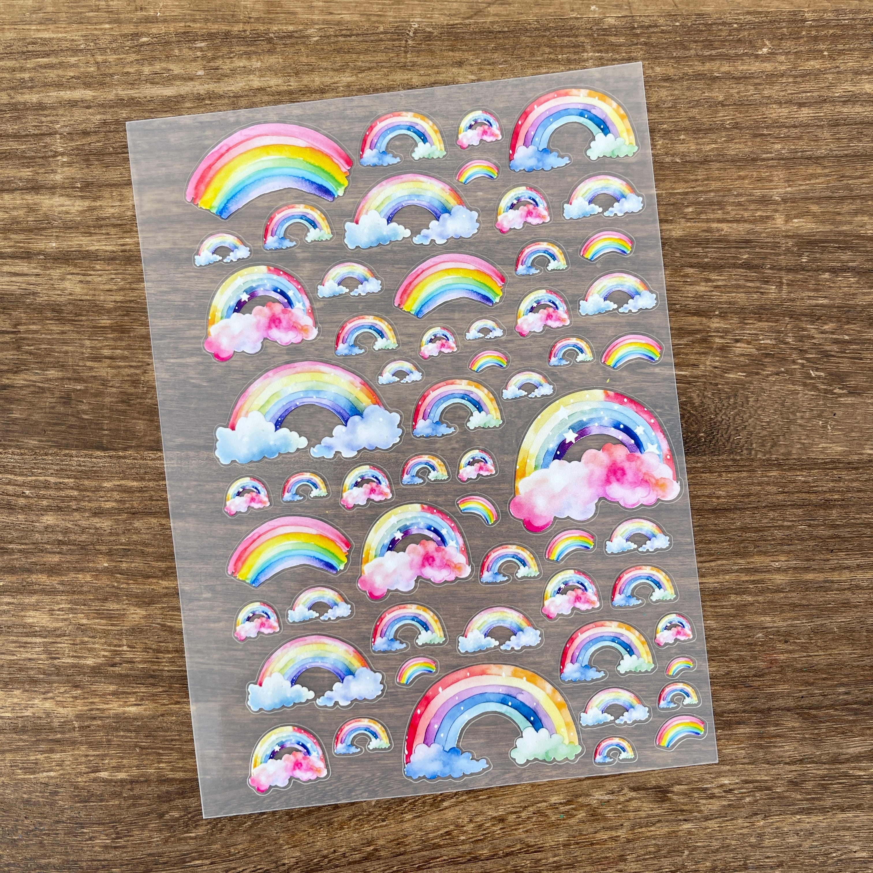 3D Rainbow PET Sticker 1 Pcs