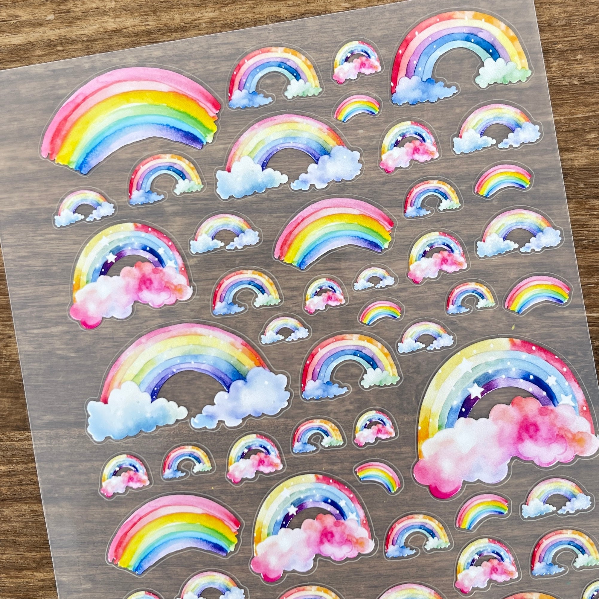 3D Rainbow PET Sticker 1 Pcs