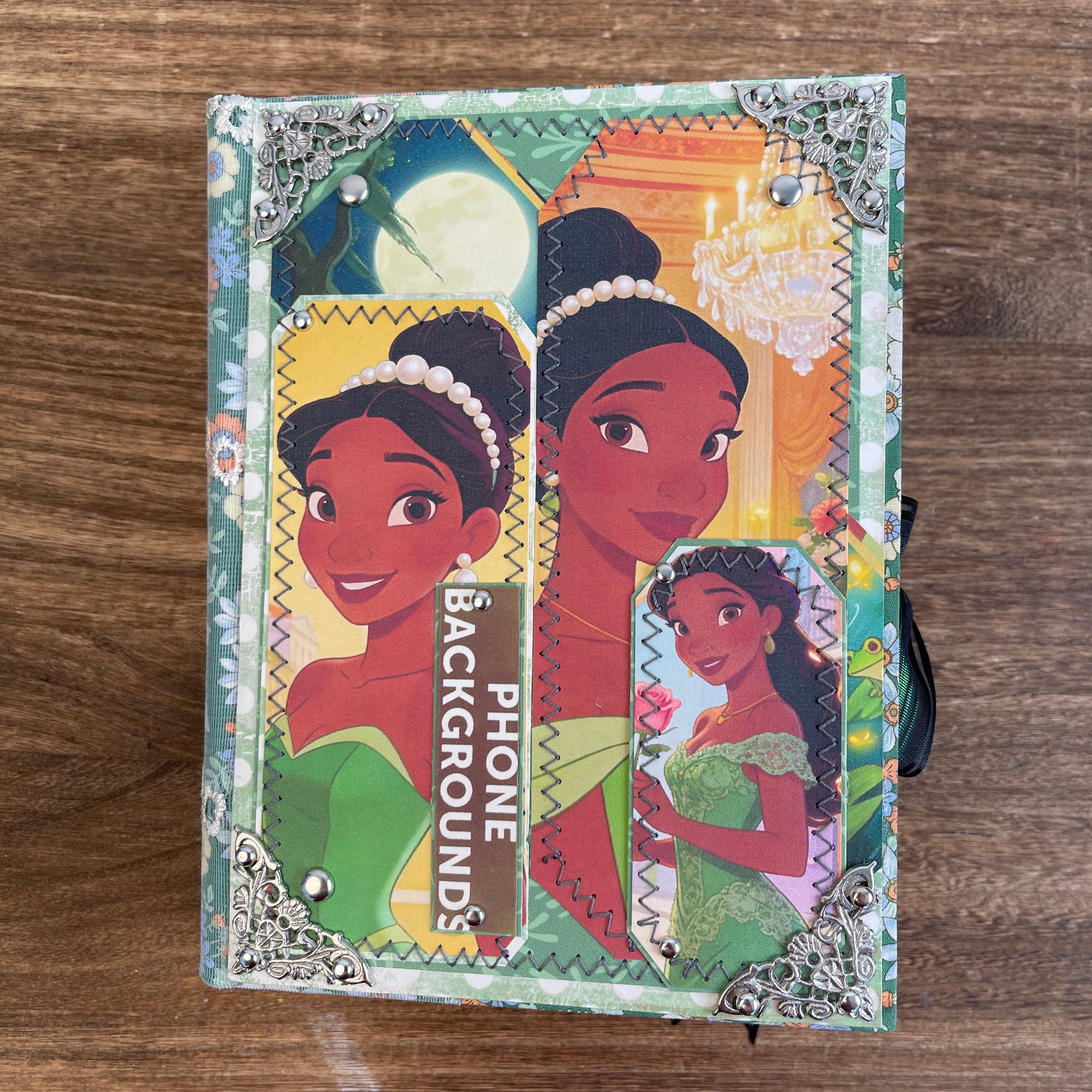 Tiana princess handmade journal