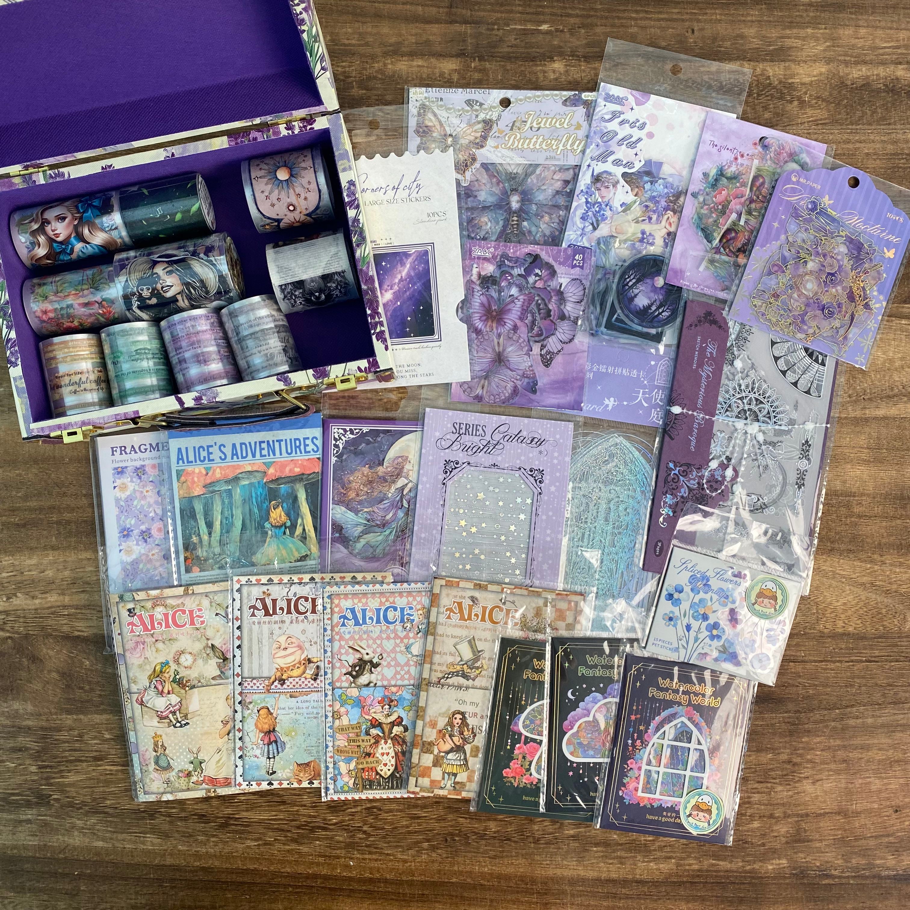 Colorful journaling supplies mixed bundle