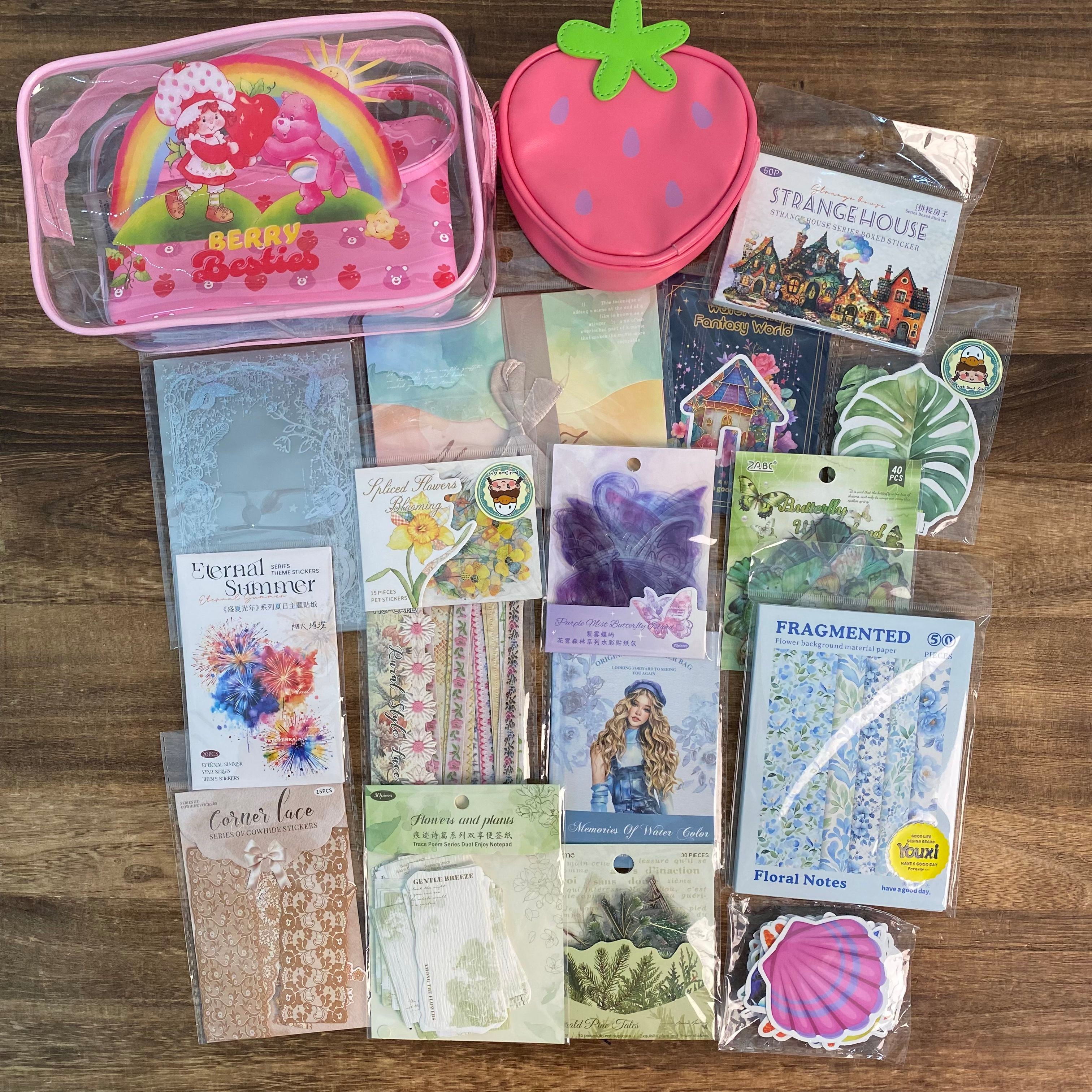 Colorful journaling supplies mixed bundle