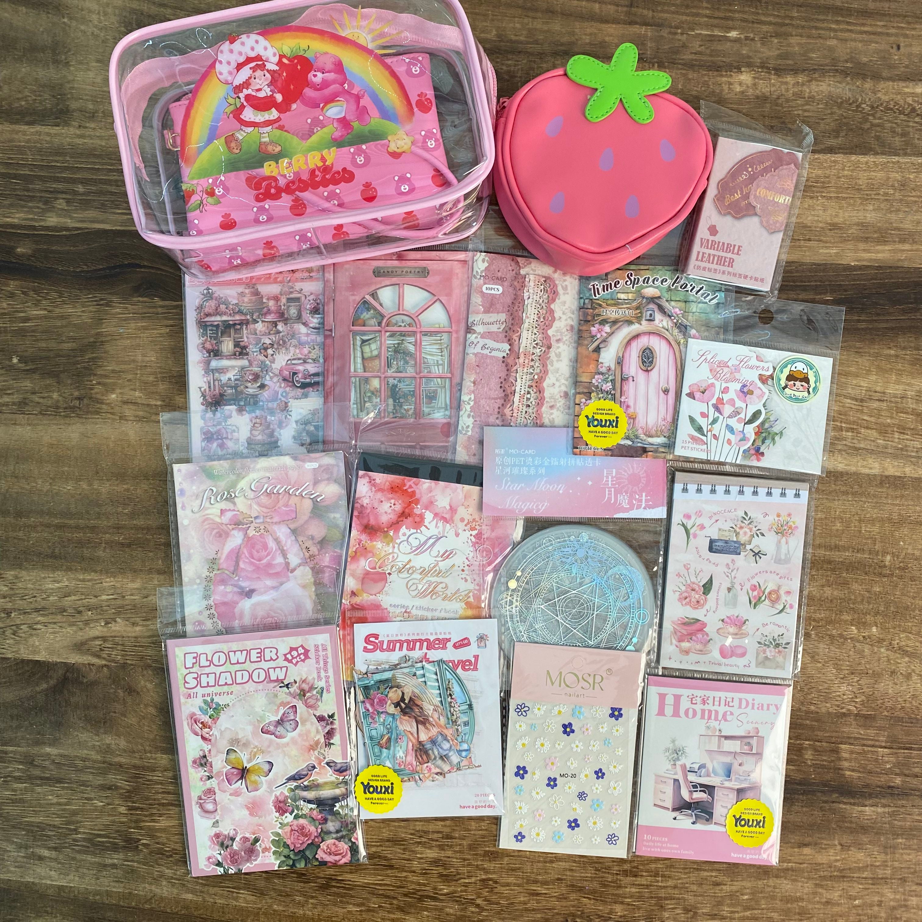 Pink journaling supplies mixed bundle